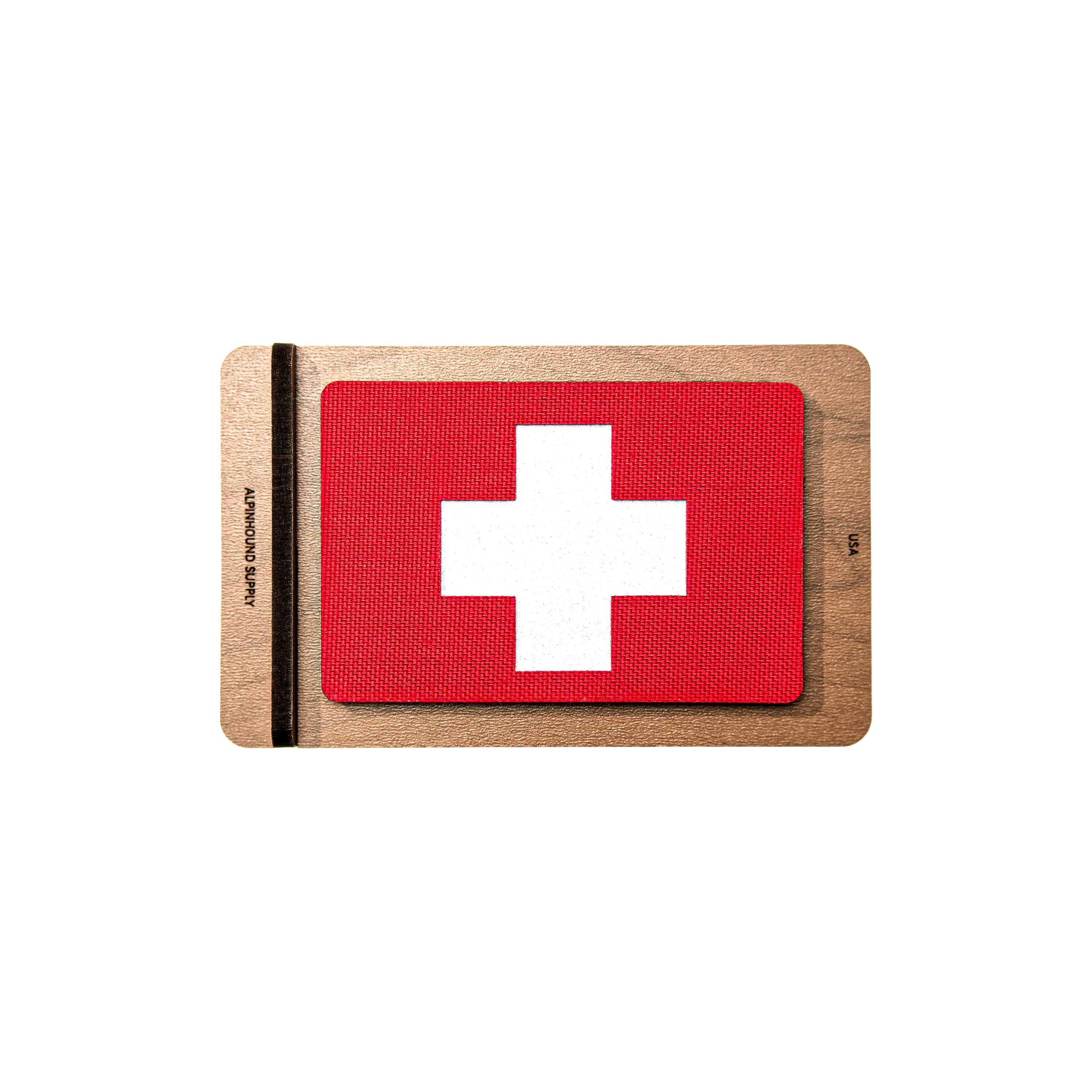 Wooden Display Stand for 3X2 Tactical Patch