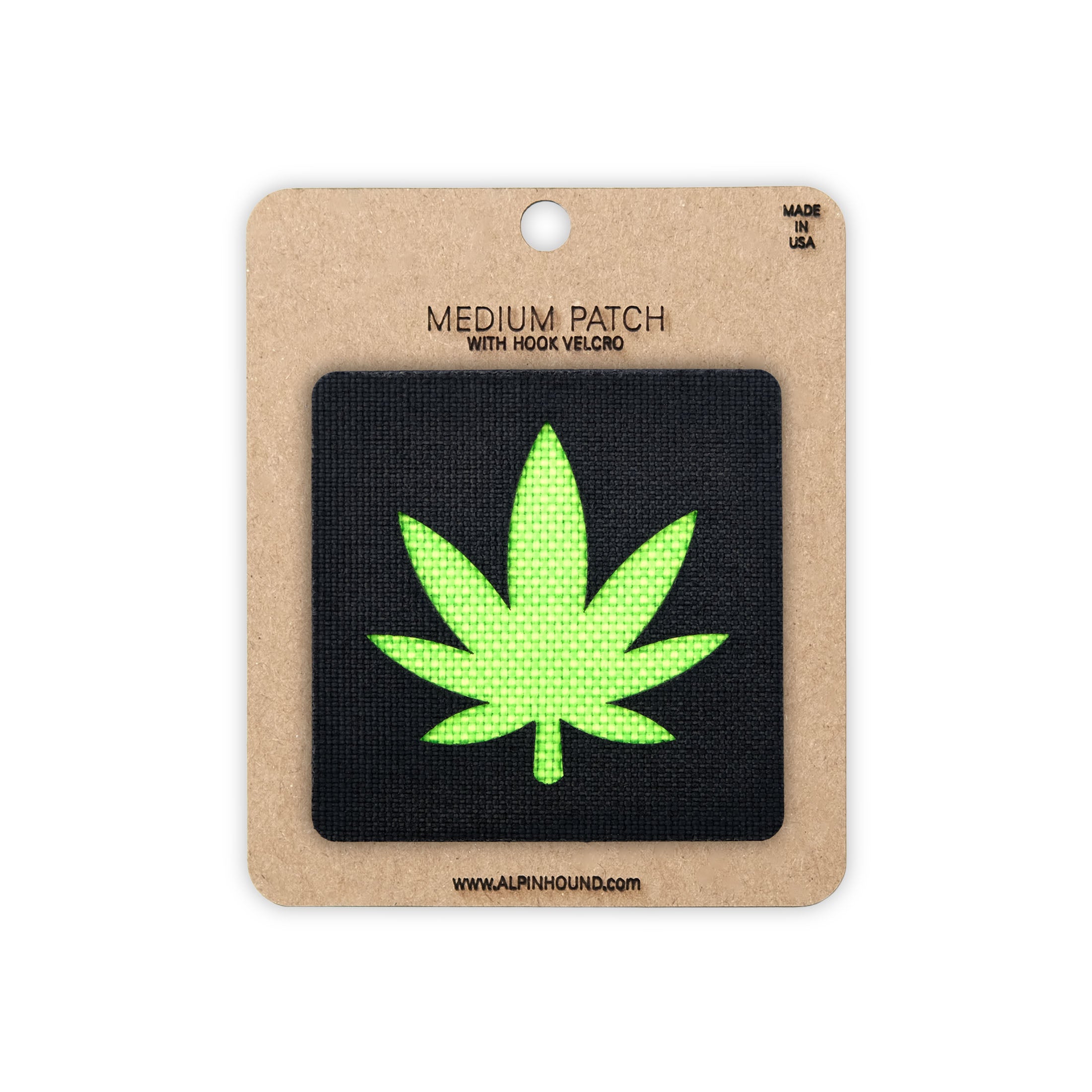 Patch tactique Marijuana 2X2 Cordura Morale Patch par Alpinhound Supply