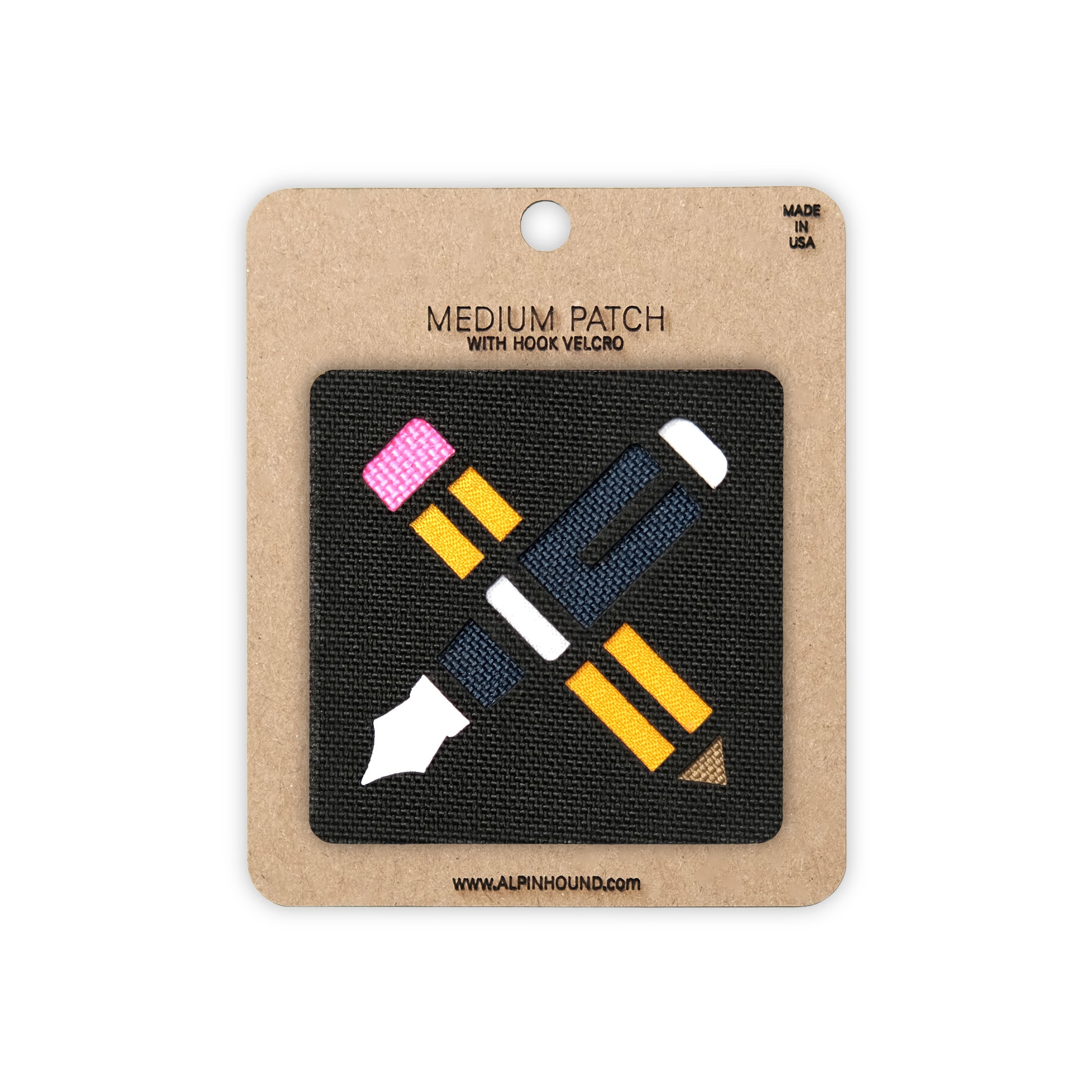 Pen and Pencil Tactical Patch 2X2 Cordura Morale Patch by Alpinhound Supply