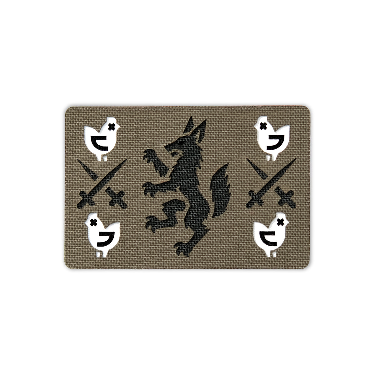 Heraldic Fox 3x2 Cordura Tactical Morale Patch