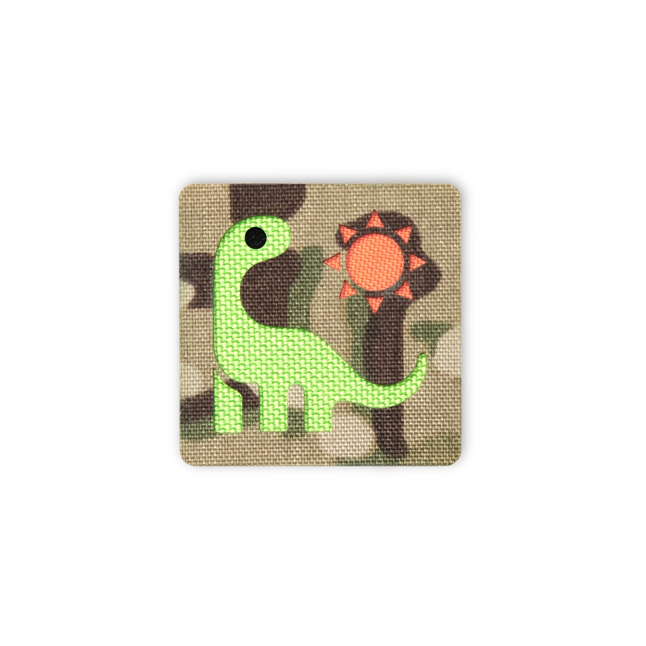 Dinosaur in the Sun Tactical Patch 2X2 Cordura Morale Patch by Alpinhound Supply