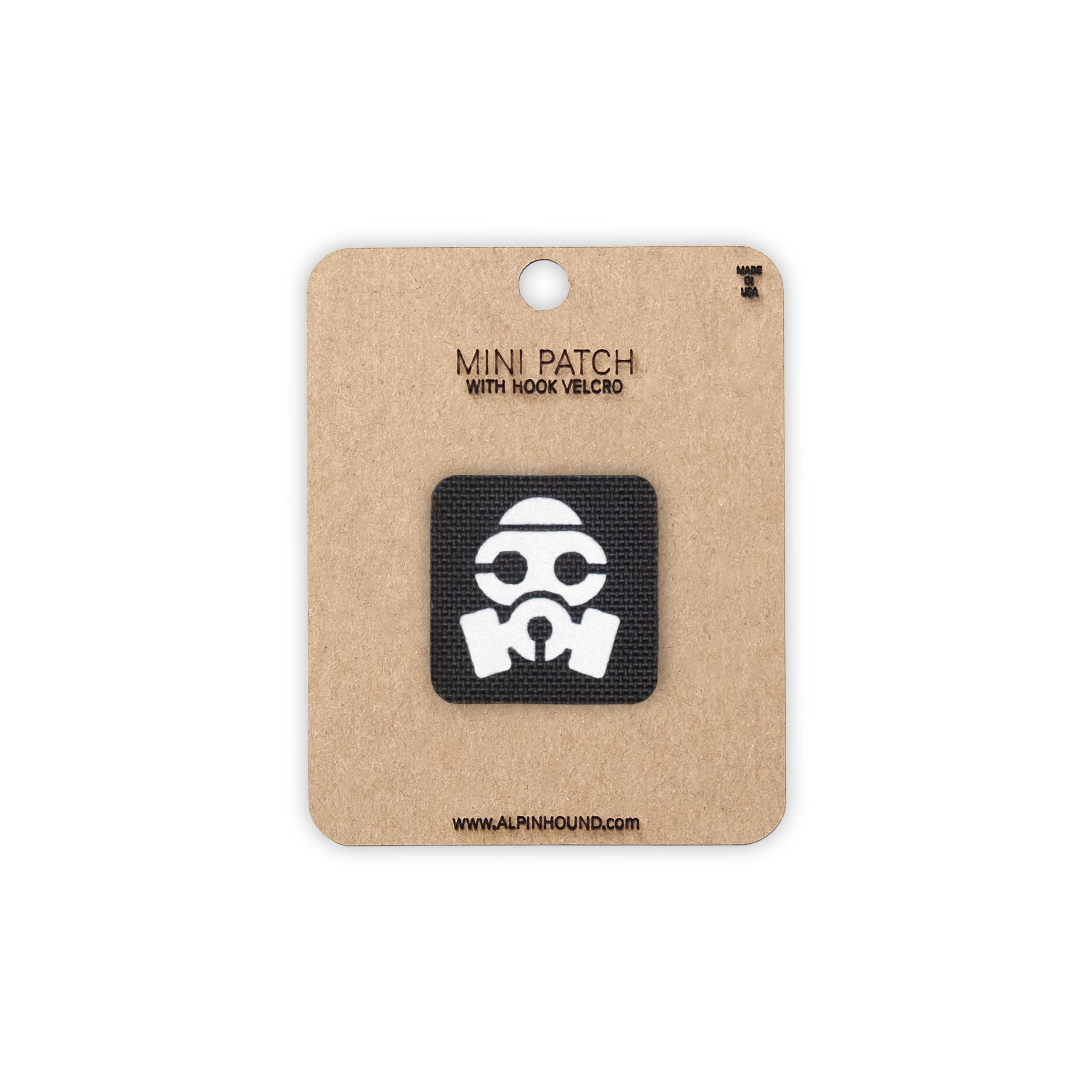 Patch tactique de masque à gaz 1x1 Cordura Morale Patch par Alpinhound Supply