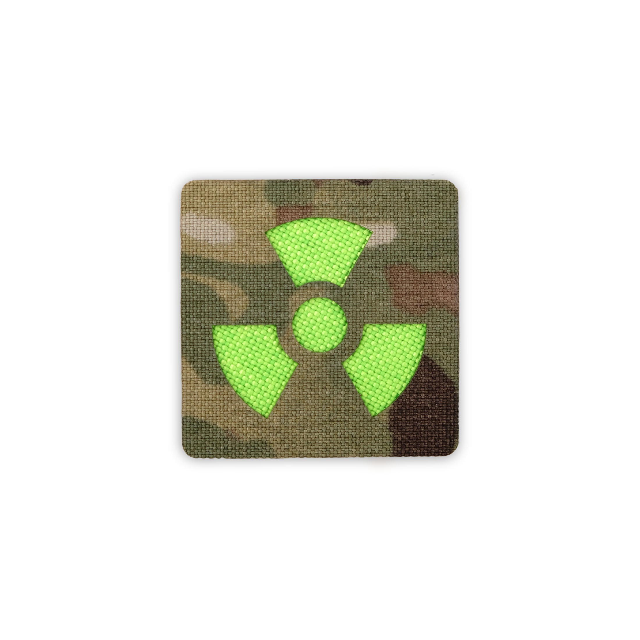 Toxic patch 2x2 multicam neon green solo shot
