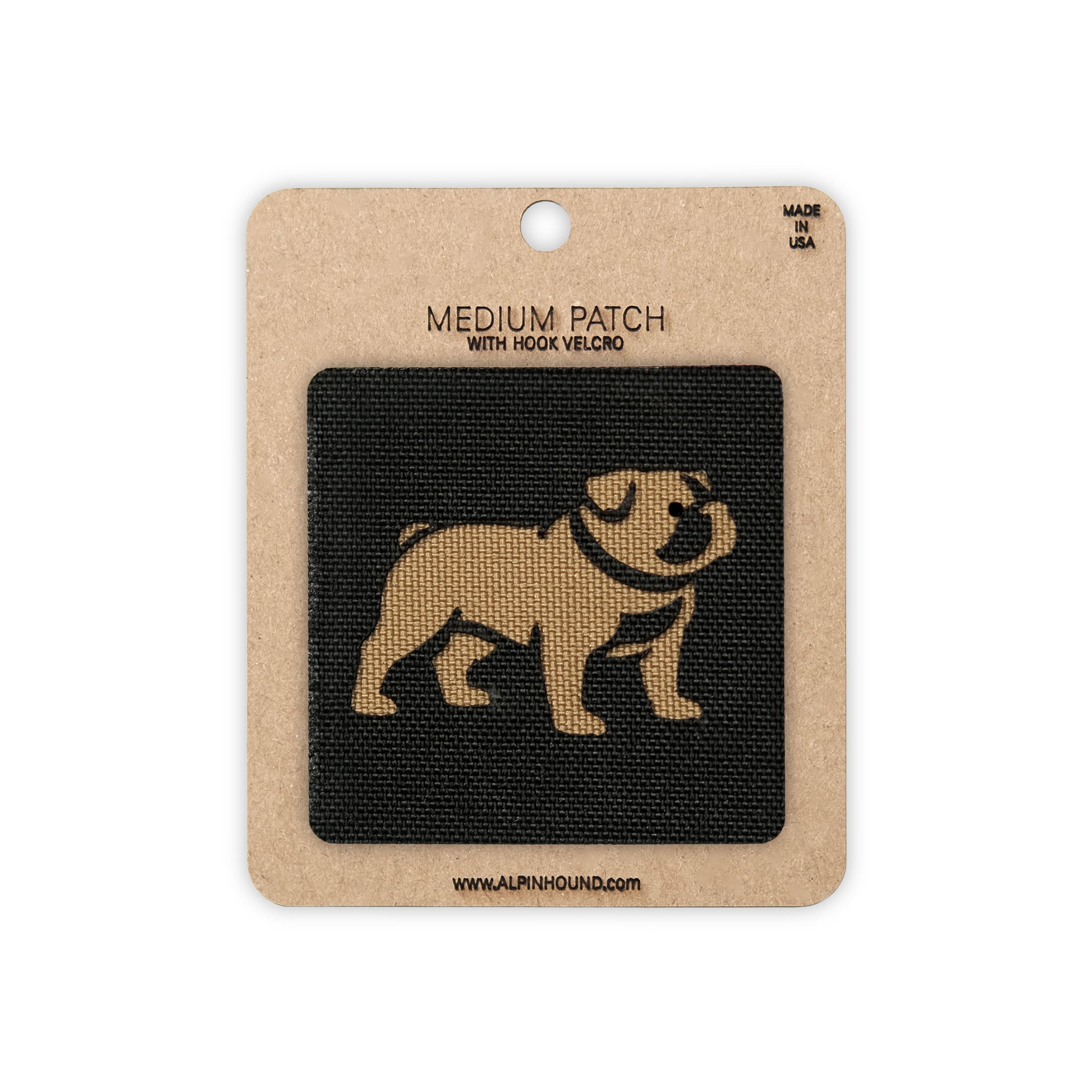 English Bulldog Tactical Patch 2X2 Cordura Morale Patch