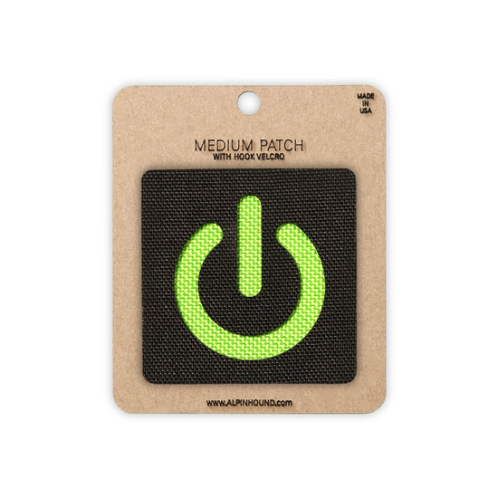 Power On Tactical Cordura Patch 2x2 Hook Back