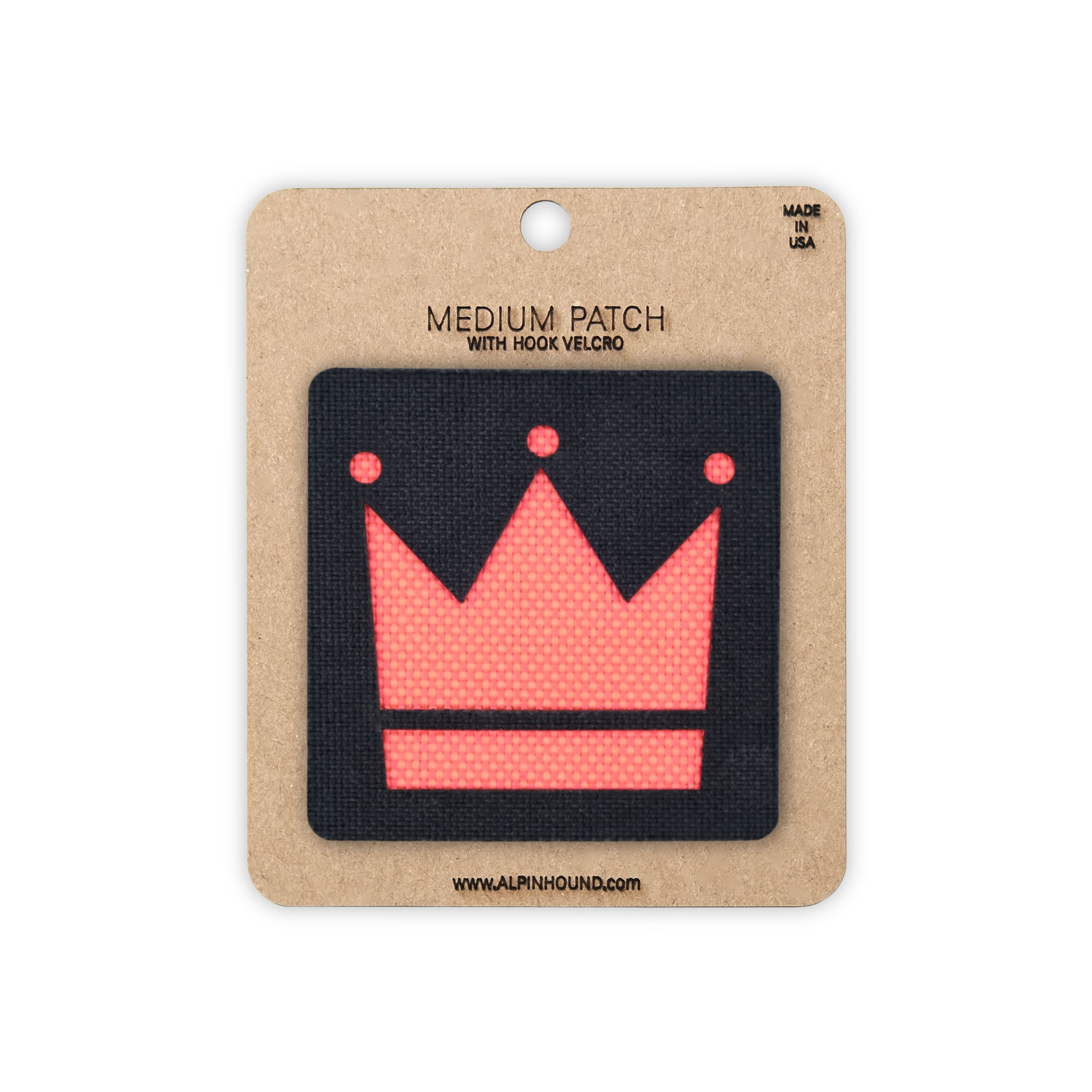Crown Tactical Patch 2X2 Cordura Morale Patch by Alpinhound Supply
