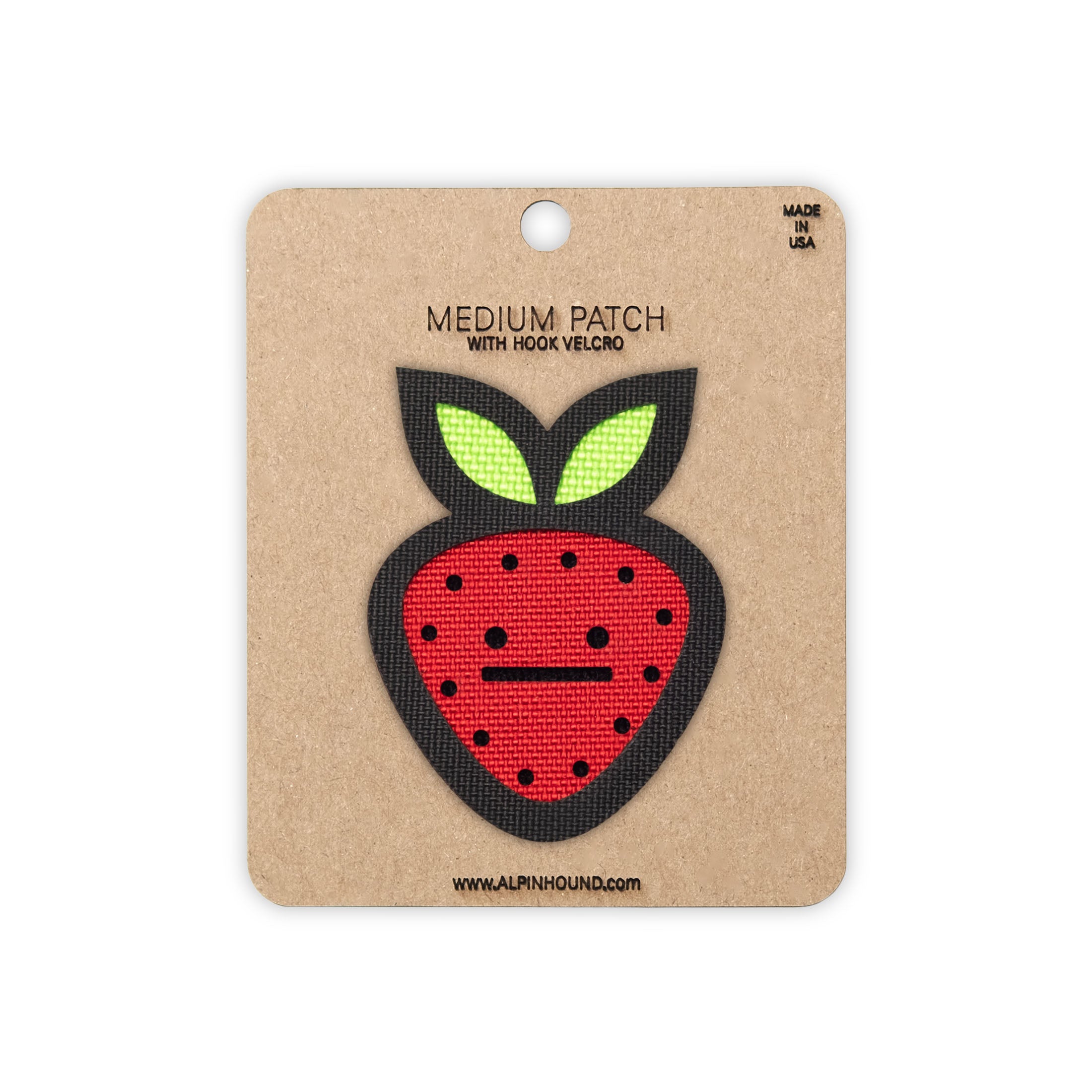 Strawberry Tactical Patch 2X2 Cordura Morale Patch by Alpinhound Supply