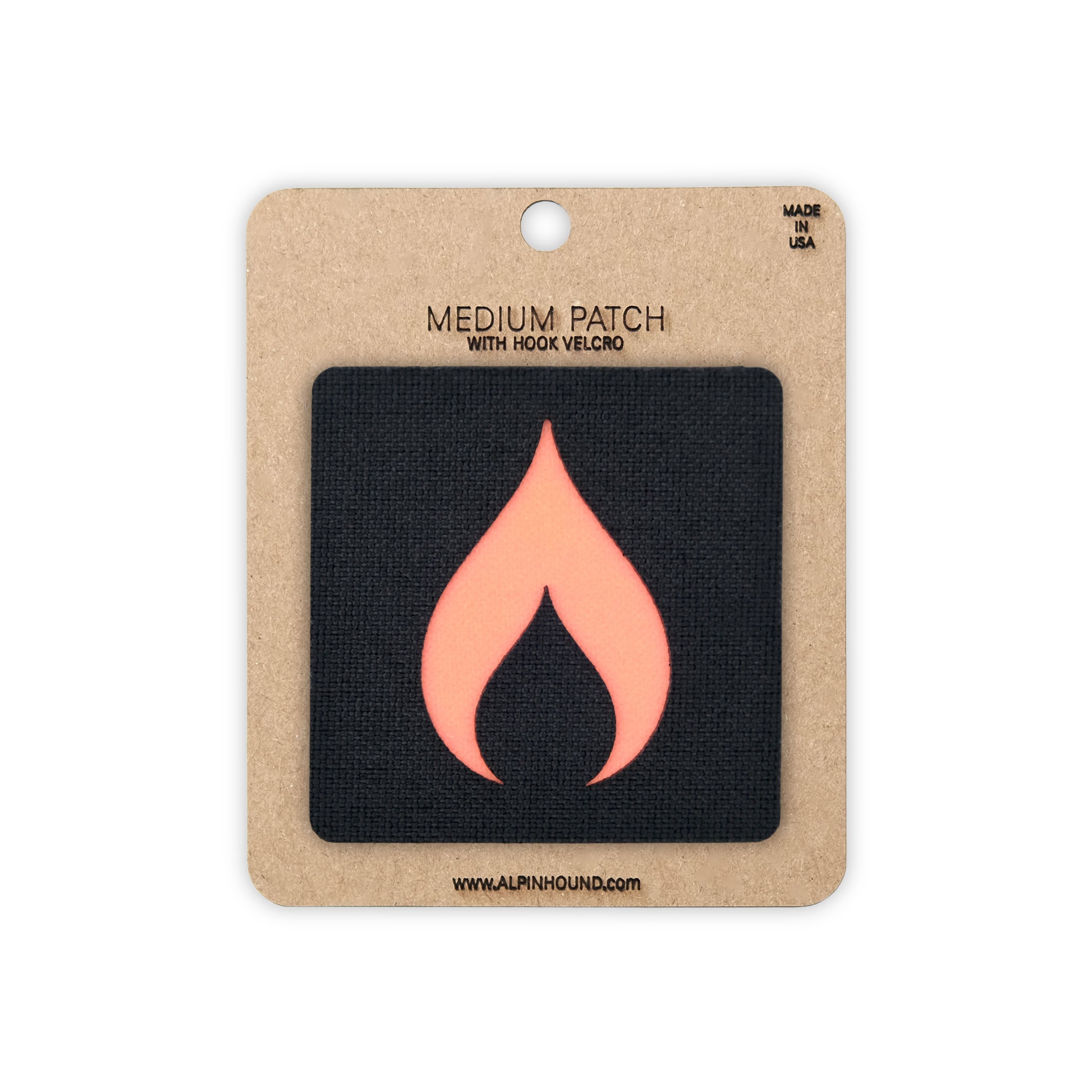 Flame Tactical Patch 2X2 Cordura Morale Patch by Alpinhound Supply