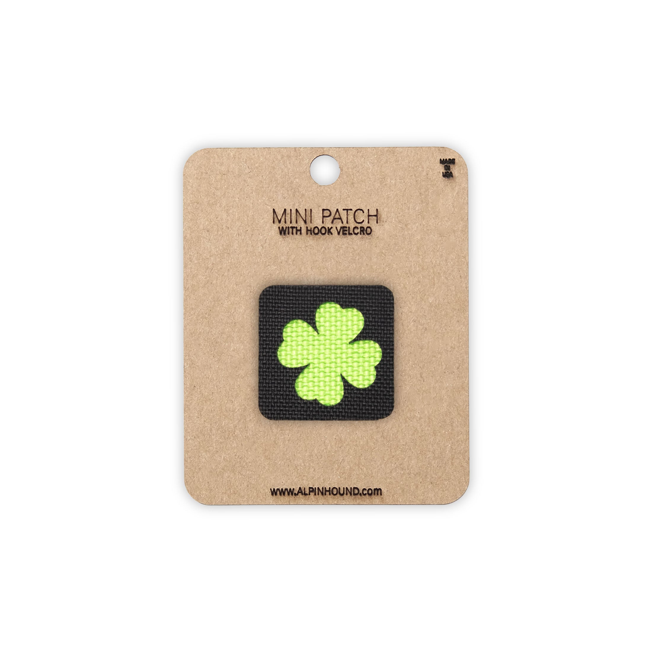 Lucky Shamrock Tactical Patch 1X1 Cordura Morale Patch by Alpinhound Supply