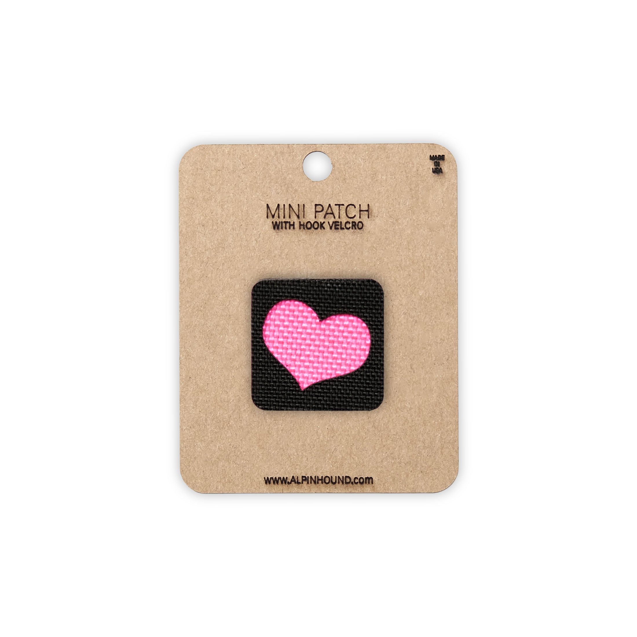 Valentine Heart Tactical Patch 1X1 Cordura Morale Patch by Alpinhound Supply