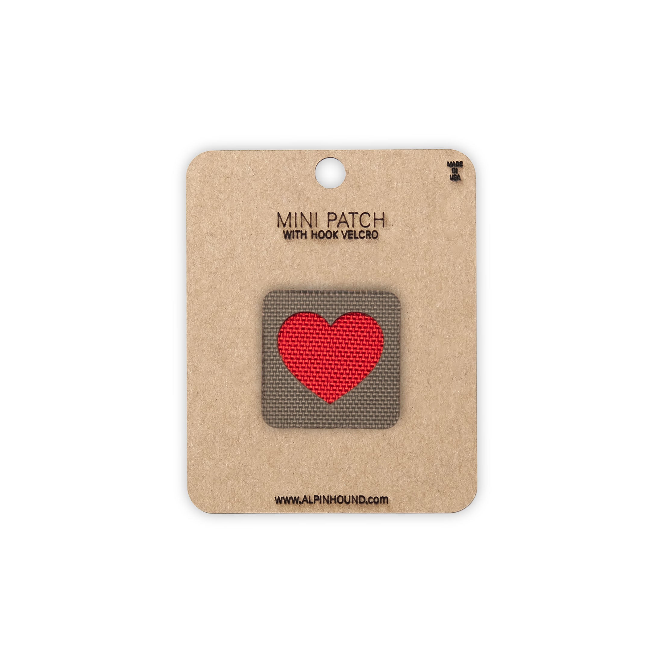 Heart Tactical Patch 1X1 Cordura Morale Patch by Alpinhound Supply
