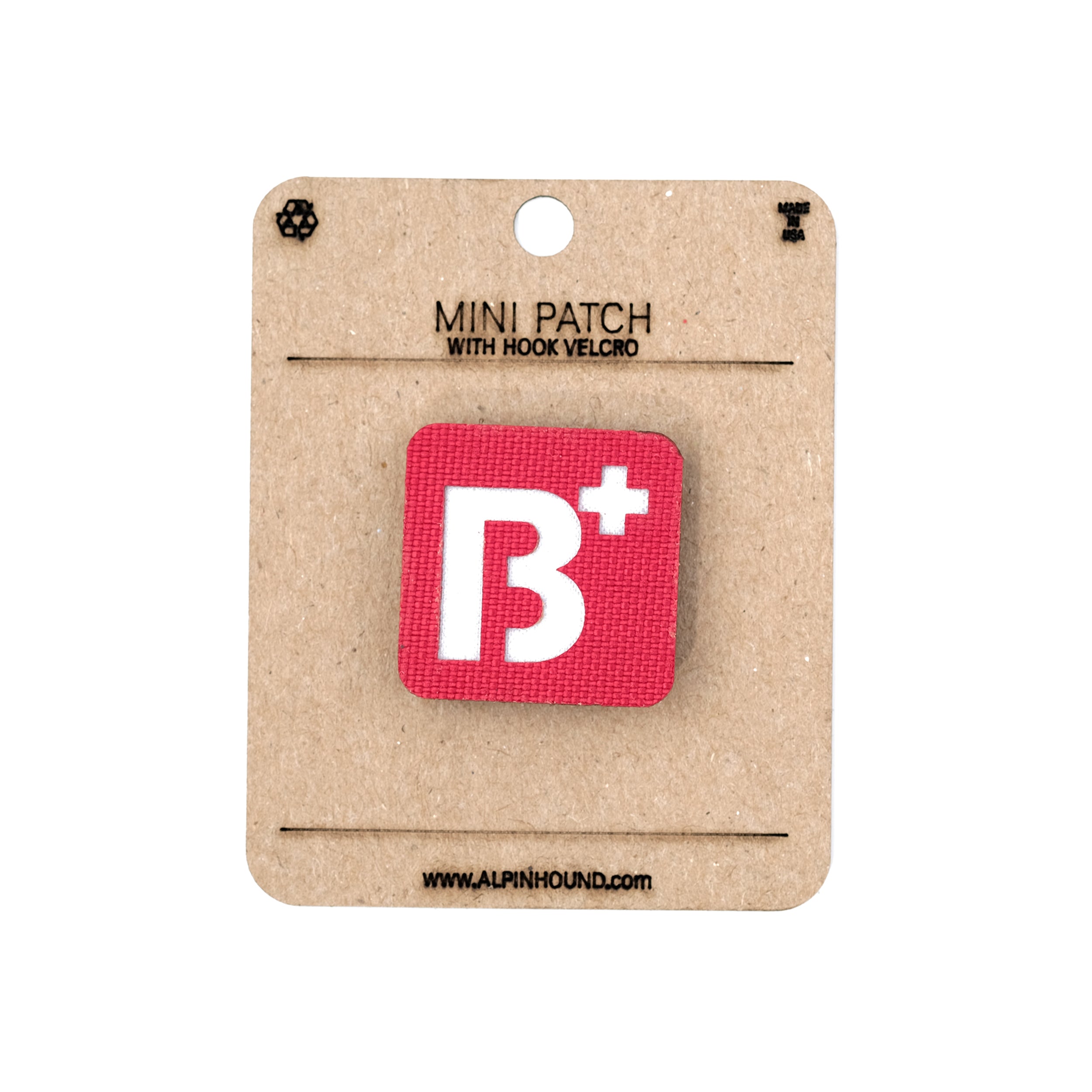 Blood Type Tactical Patch 1X1