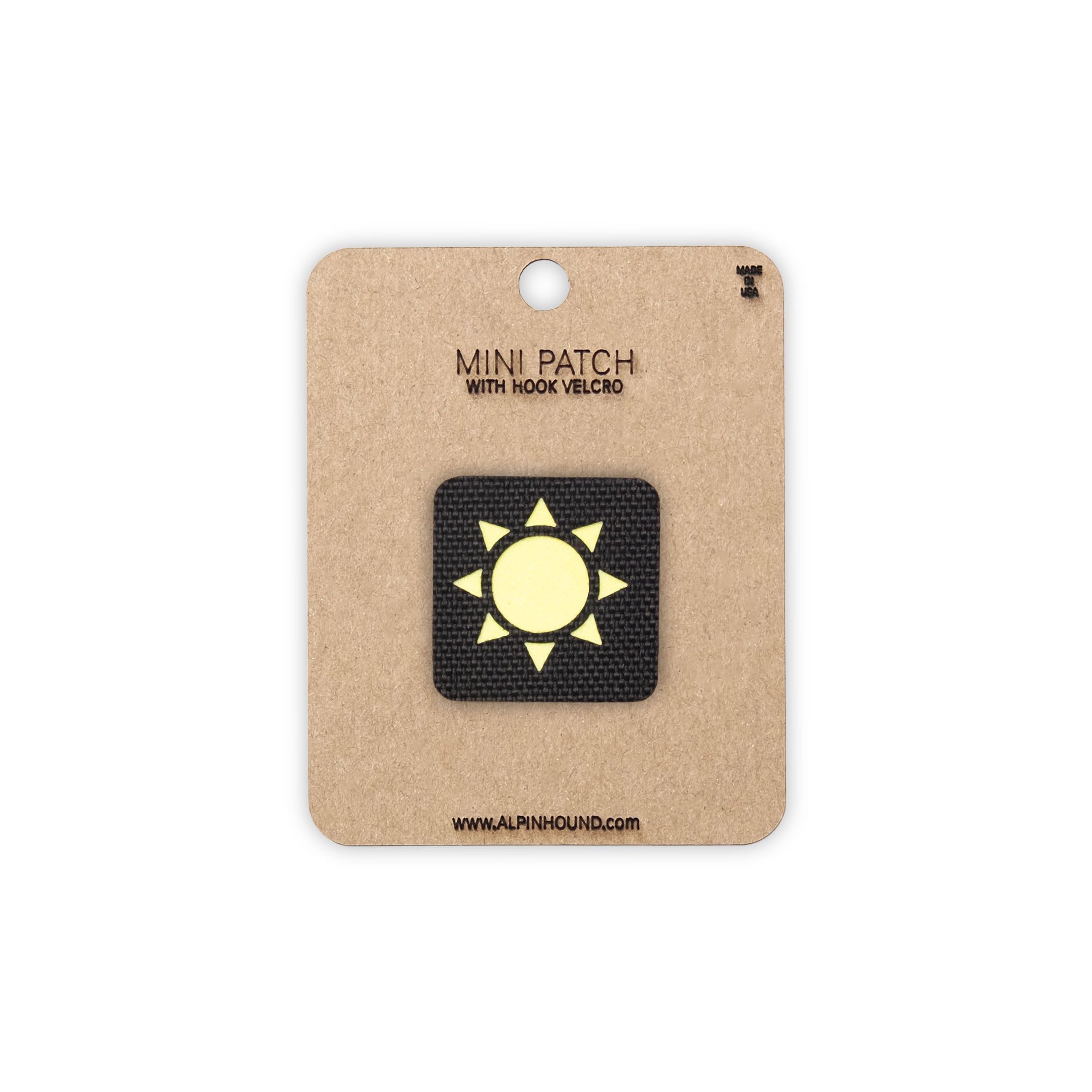 Écusson tactique solaire 1X1 Cordura Morale Patch par Alpinhound Supply