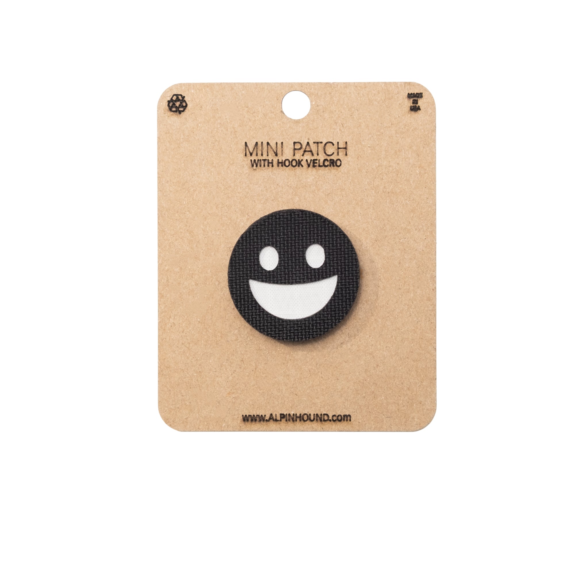 Smiley Face Tactical Patch Round 1X1