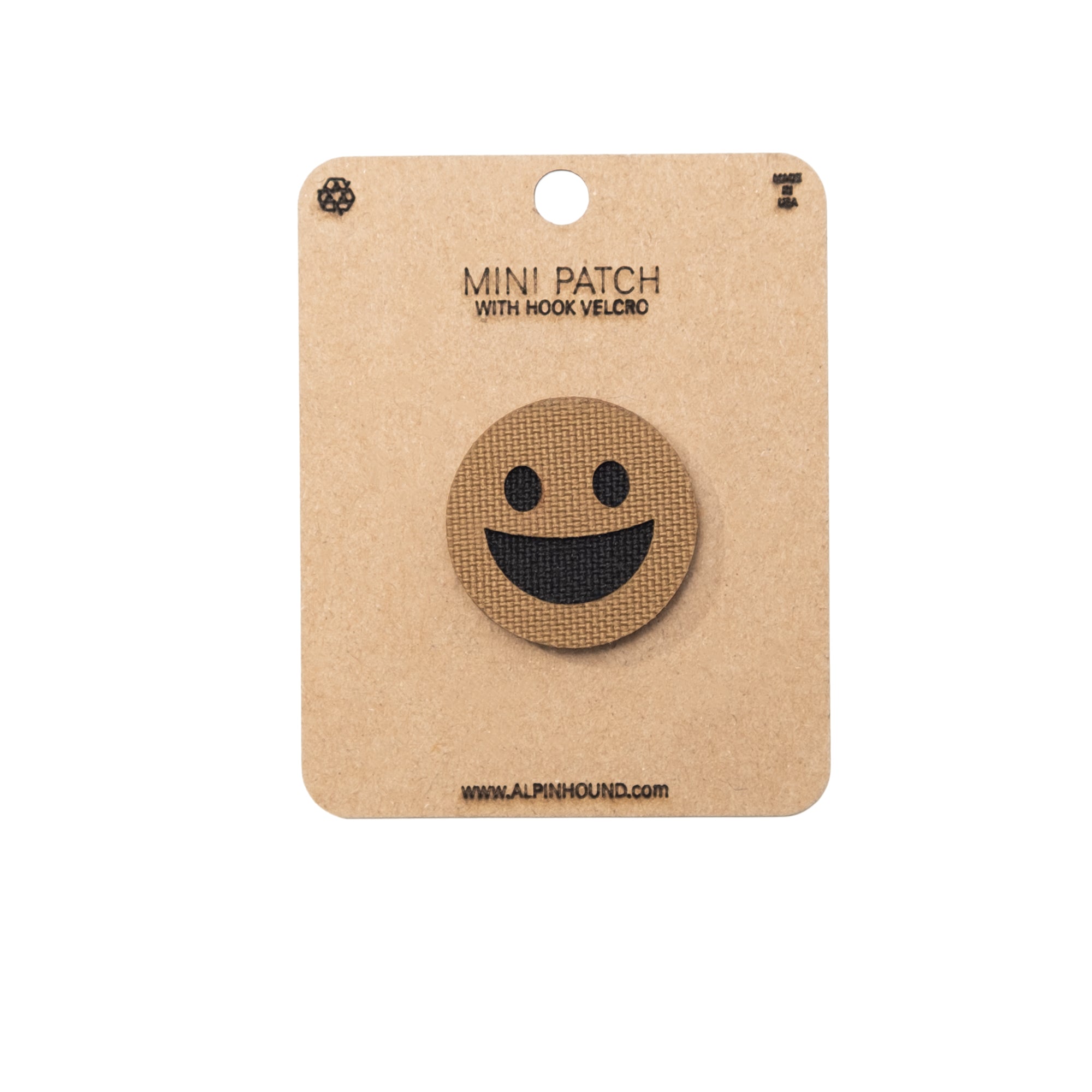 Smiley Face Tactical Patch Round 1X1