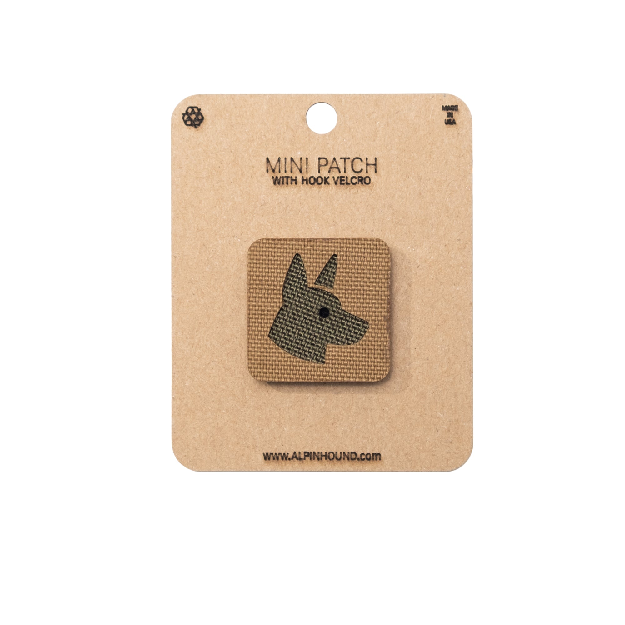 Belgian Malinois Head Tactical Patch 1X1