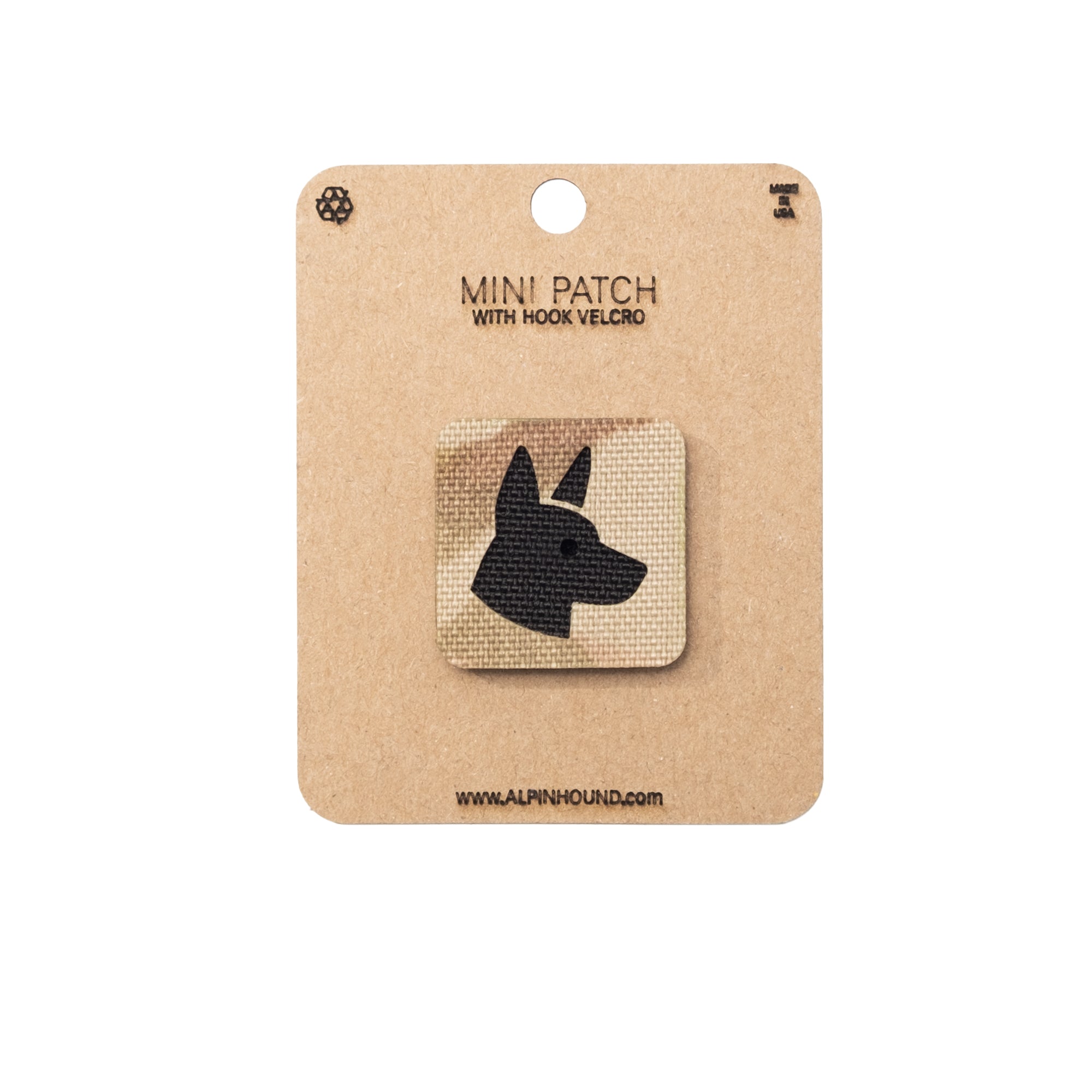 Belgian Malinois Head Tactical Patch 1X1