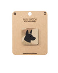 Belgian Malinois Head Tactical Patch 1X1