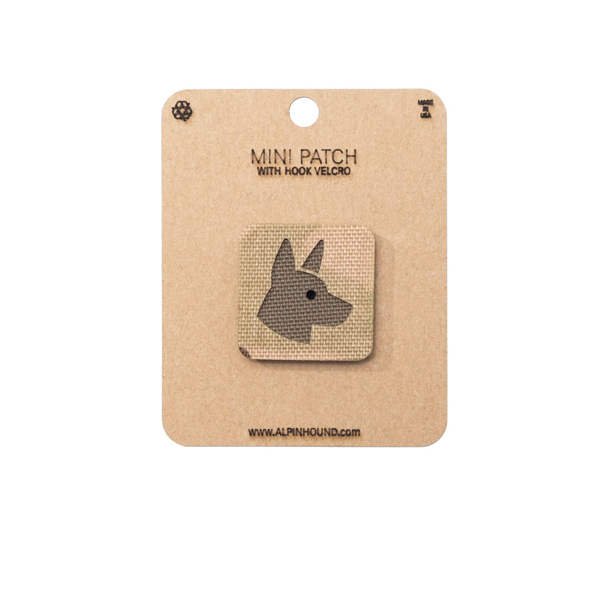 Belgian Malinois Head Tactical Patch 1X1