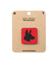 Belgian Malinois Head Tactical Patch 1X1