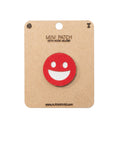 Smiley Face Tactical Patch Round 1X1