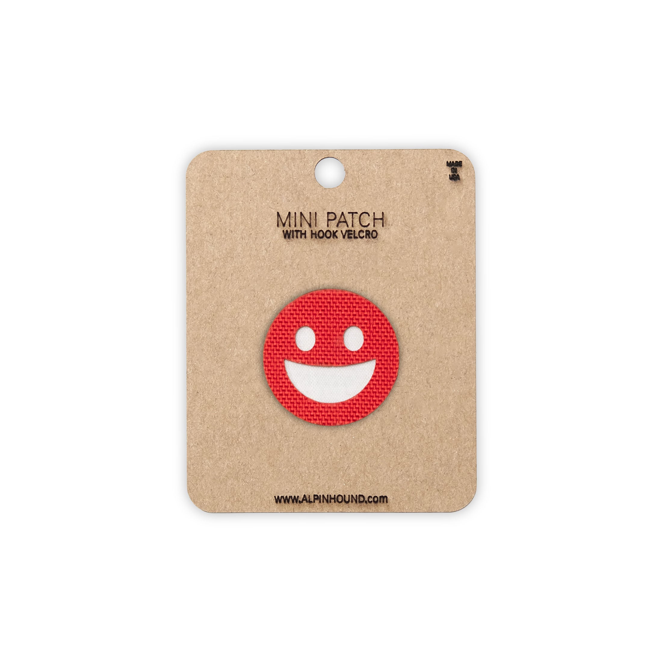 Smiley Face Tactical Patch Round 1X1 Cordura Morale Patch by Alpinhound Supply