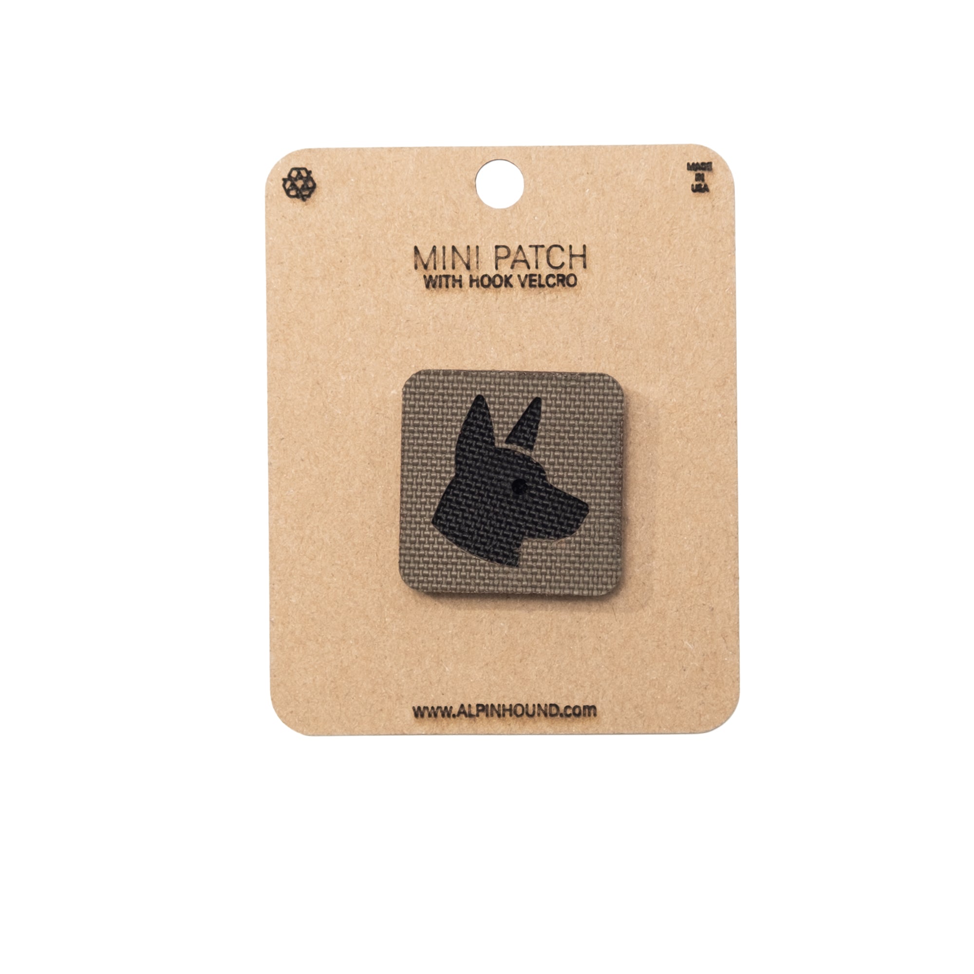 Belgian Malinois Head Tactical Patch 1X1