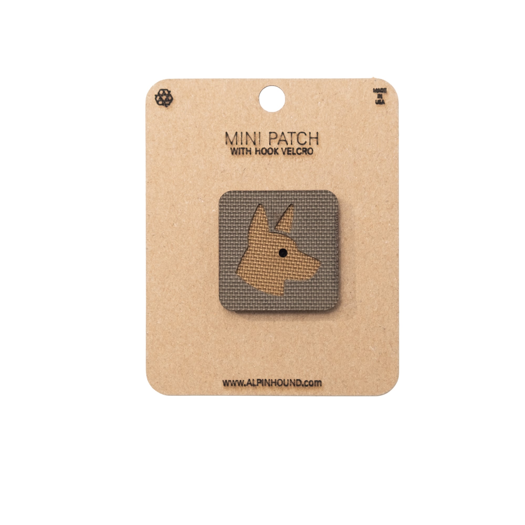 Belgian Malinois Head Tactical Patch 1X1