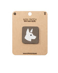 Belgian Malinois Head Tactical Patch 1X1