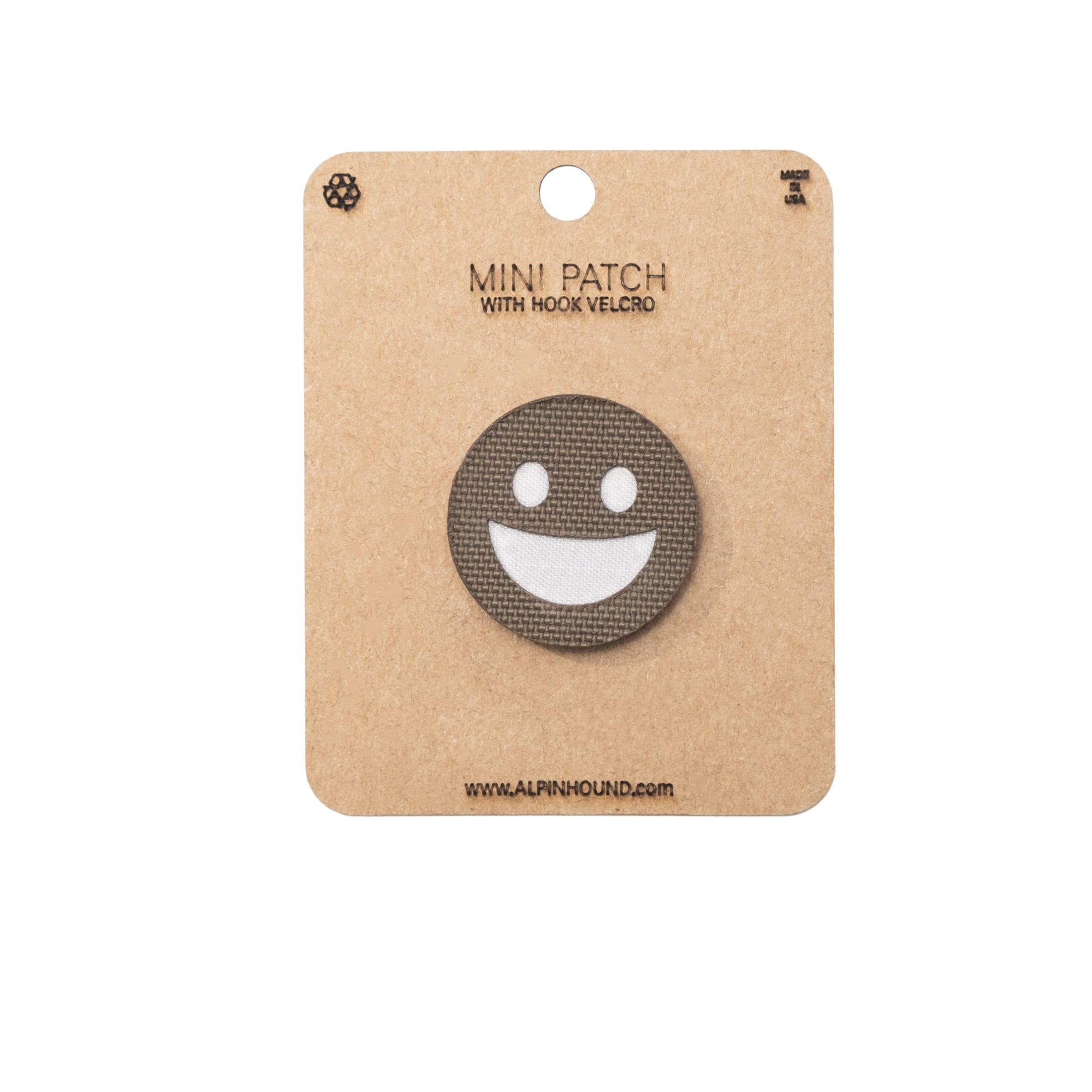 Smiley Face Tactical Patch Round 1X1