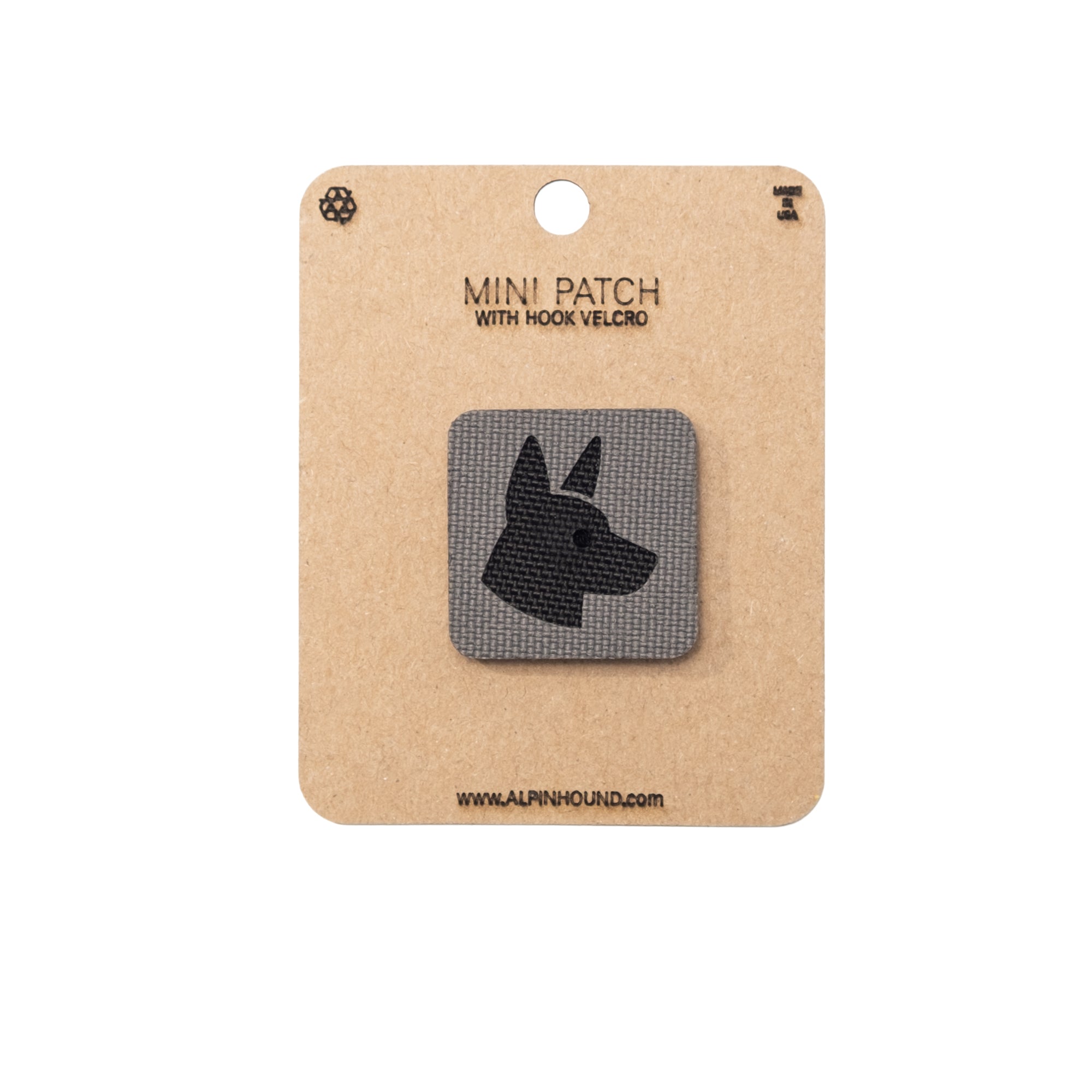 Belgian Malinois Head Tactical Patch 1X1