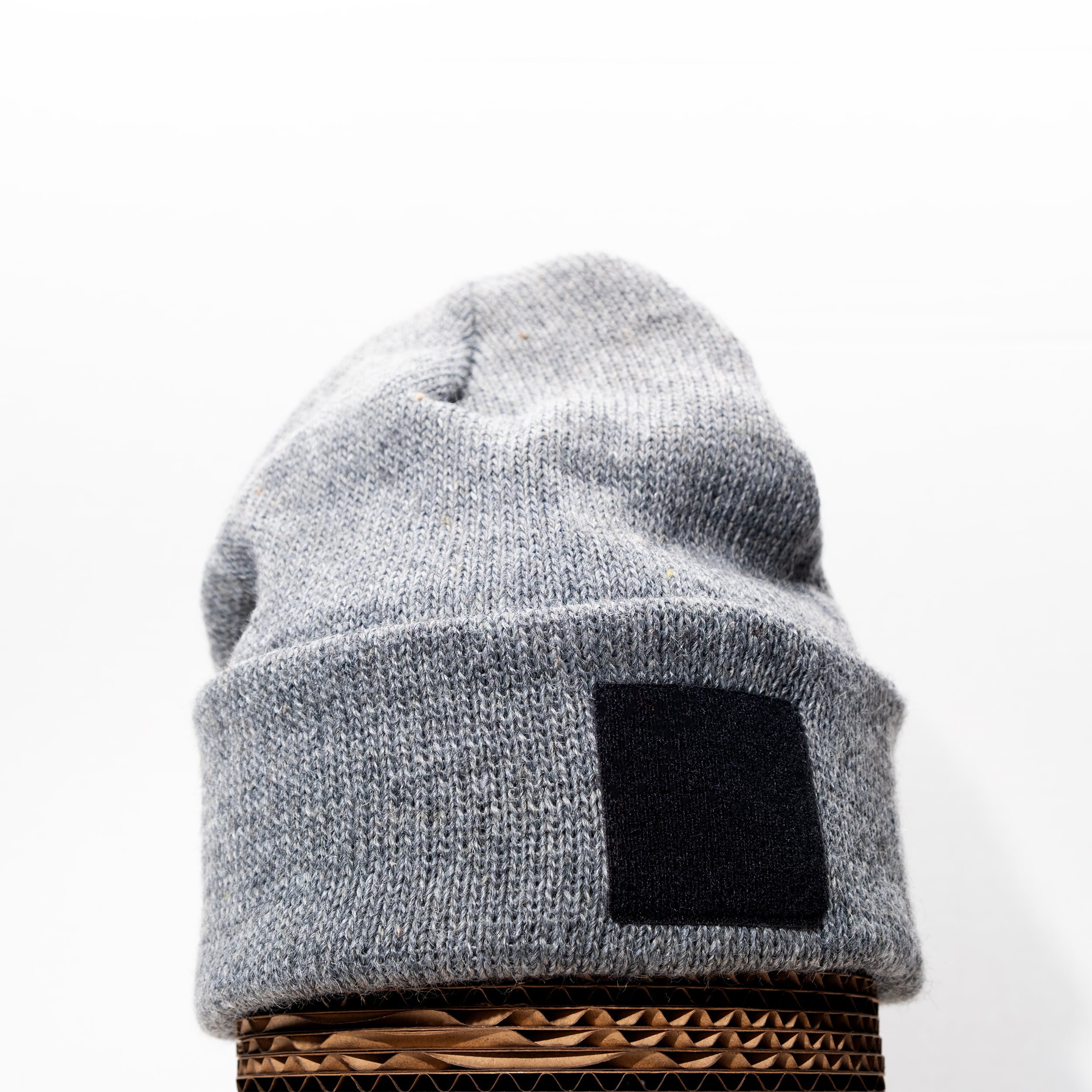American Mohair Beanie with 2X2 Patch Panel