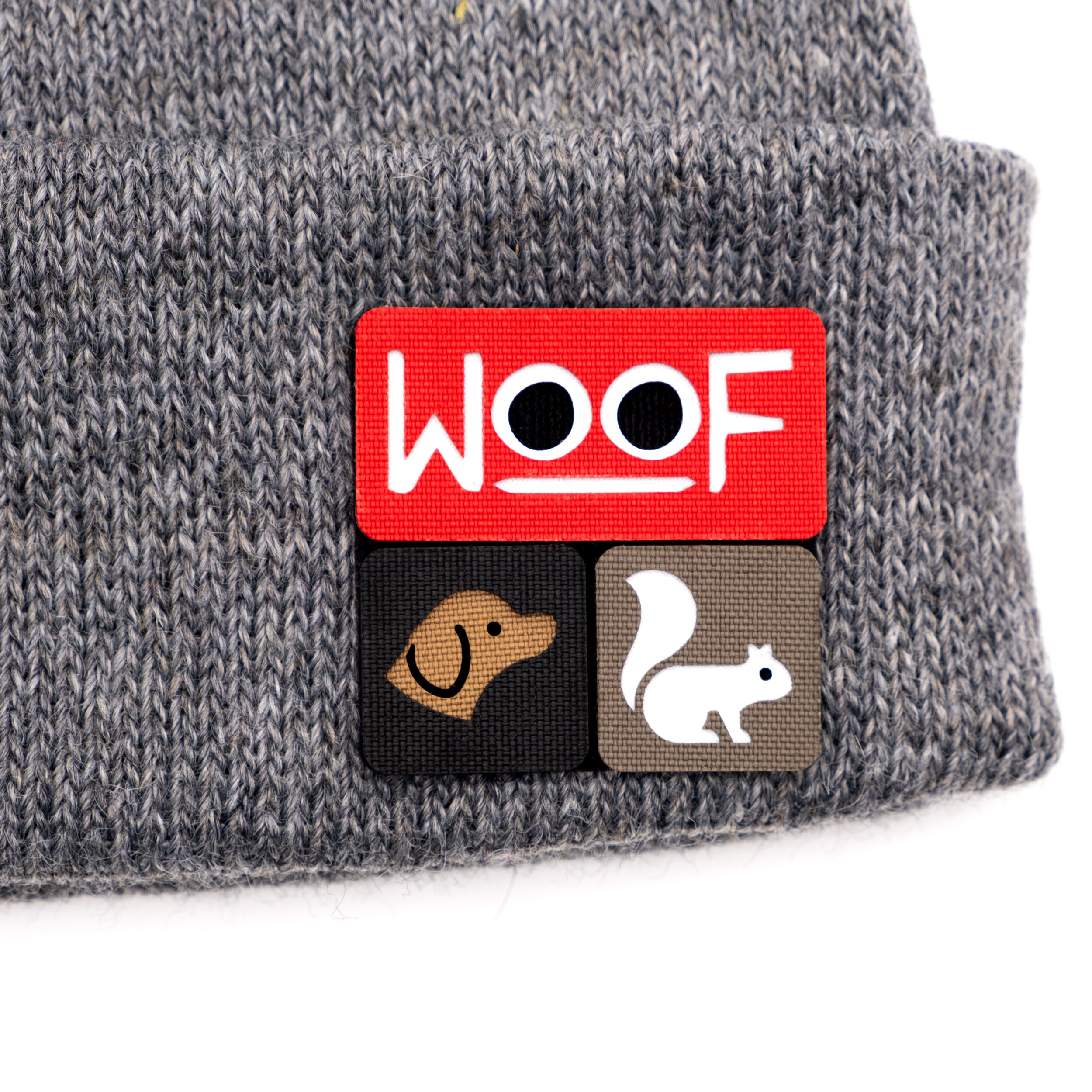 American Mohair Beanie with 2X2 Patch Panel