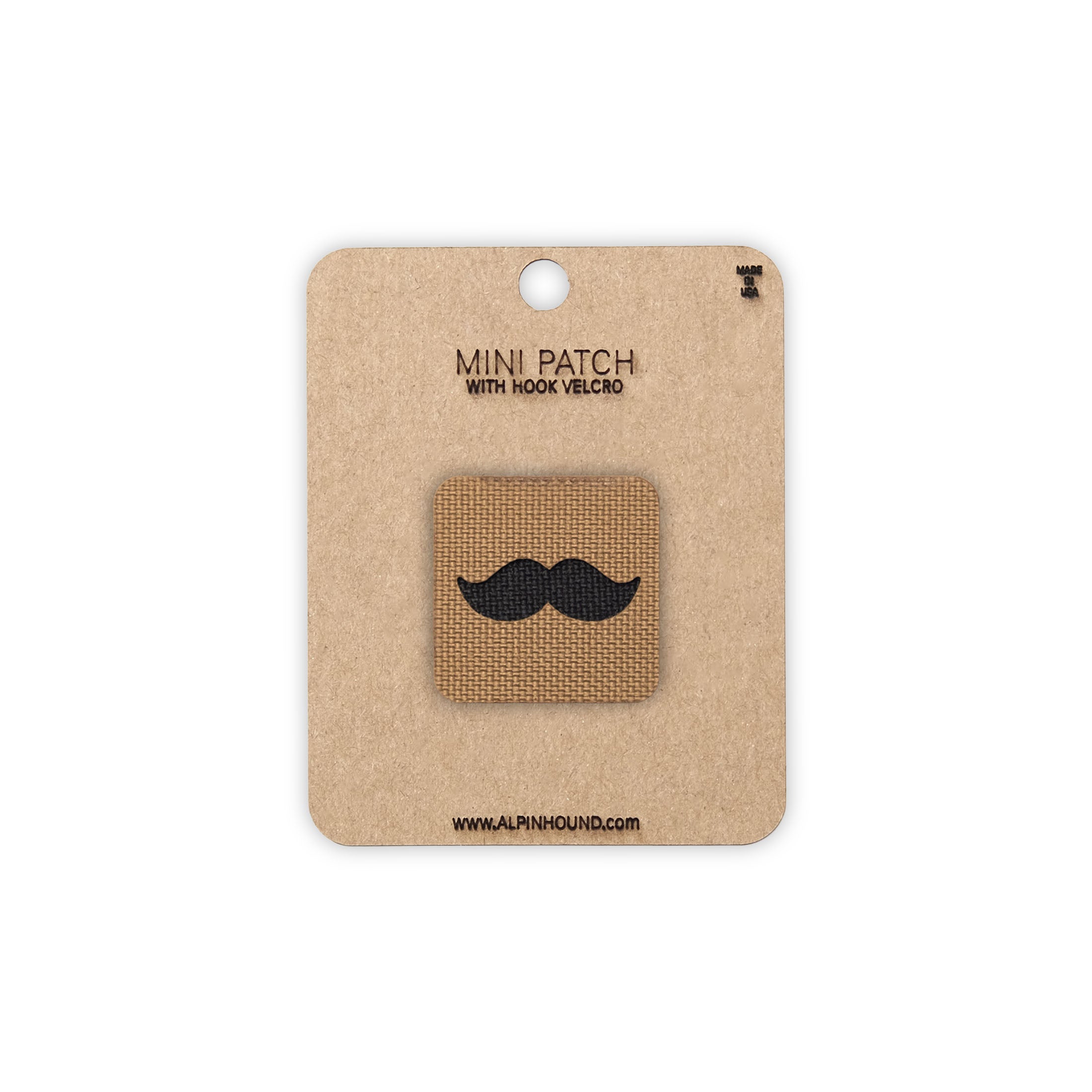 Moustache Tactical Patch 1X1 Cordura Morale Patch by Alpinhound Supply