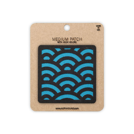 Seigaiha Wave Tactical Patch 2X2 Cordura Morale Patch