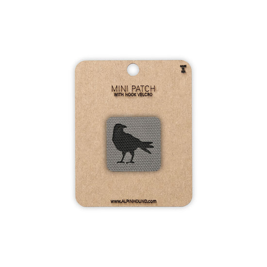 Crow Tactical Cordura Morale Patch 1x1 with Hook Backing