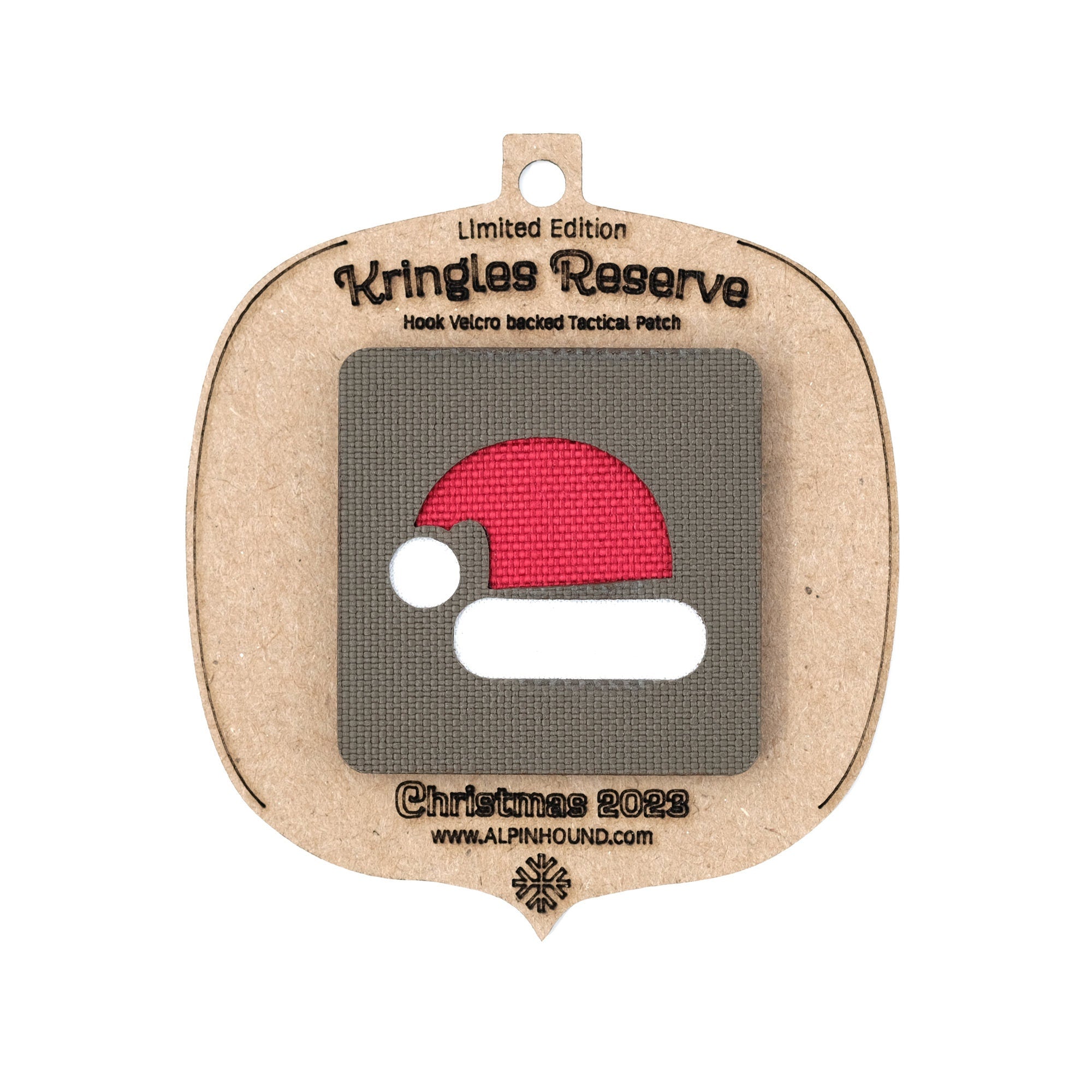 Cookie and Santa Claus Hat Tactical Patch Christmas Ornament Set