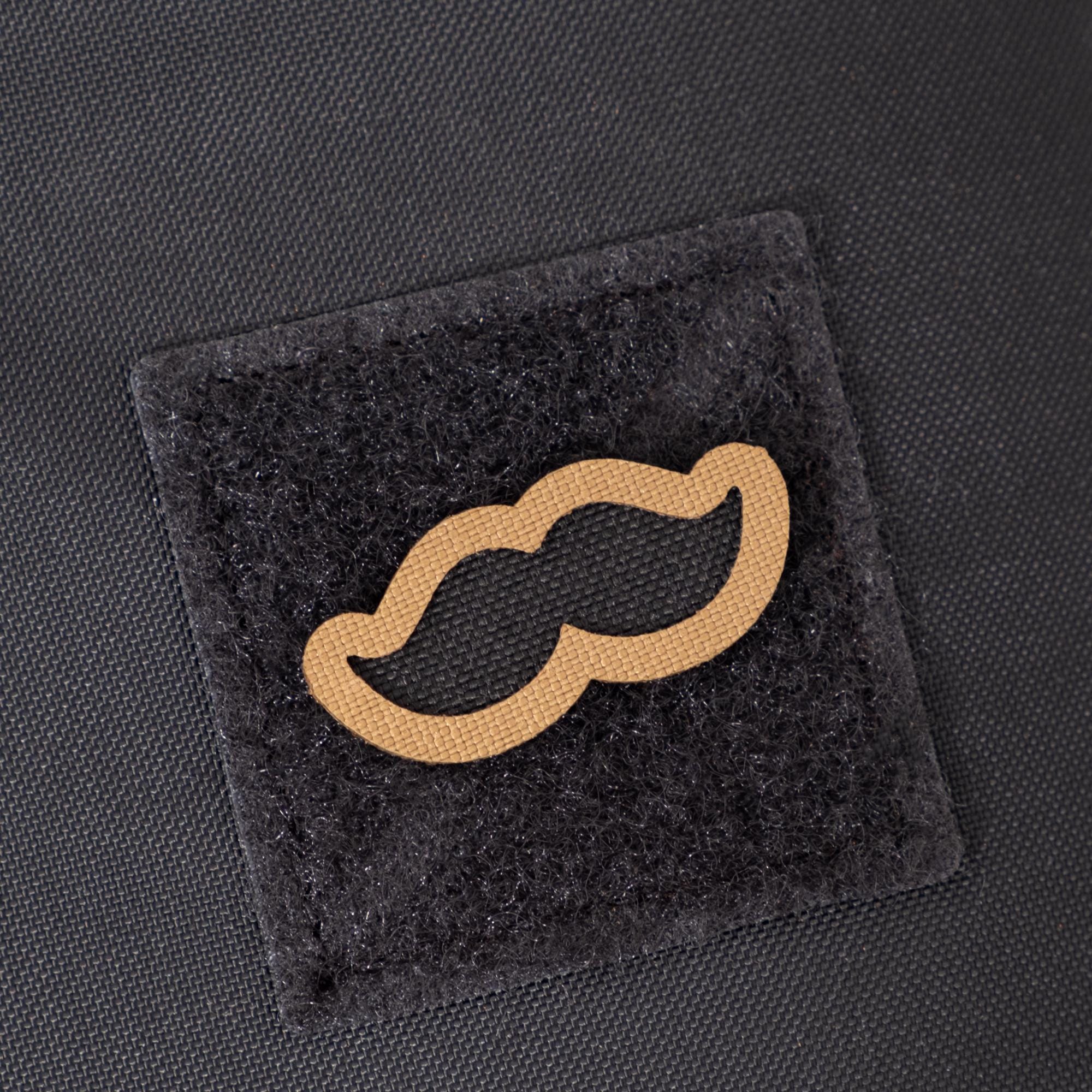 Moustache Tactical Patch 1.5 Cordura Morale Patch by Alpinhound Supply