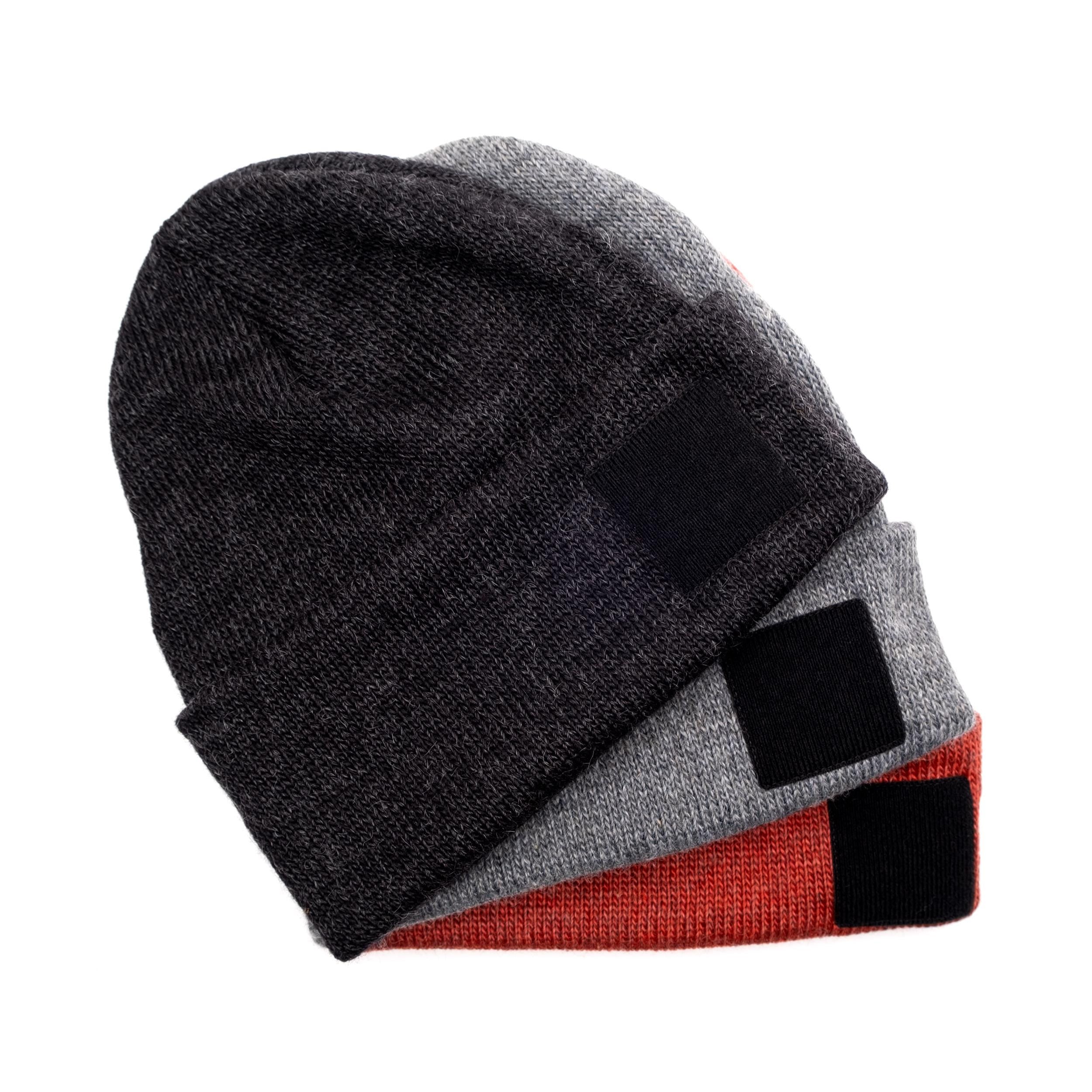 American Mohair Beanie with 2X2 Patch Panel