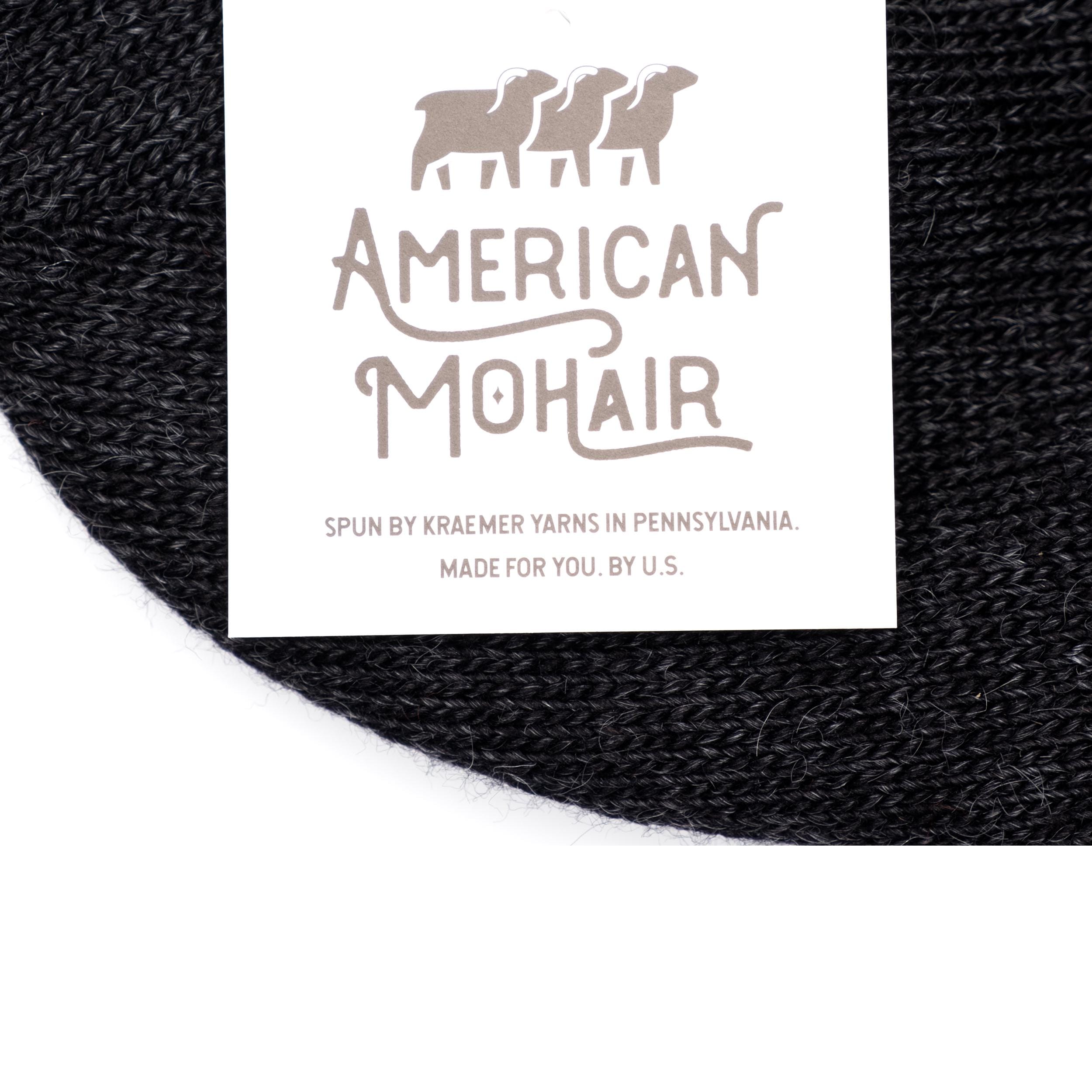 American Mohair Beanie with 2X2 Patch Panel