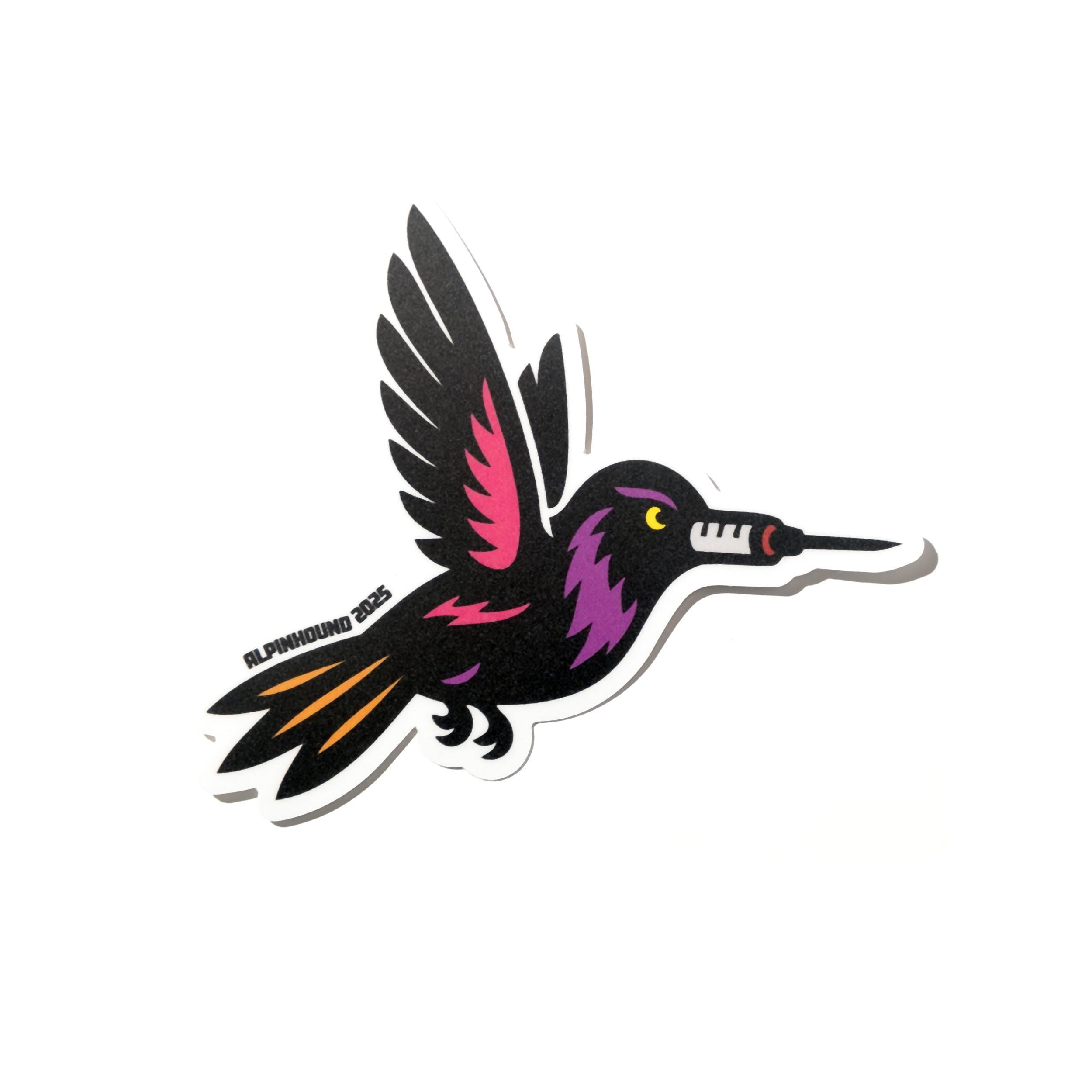 Hypodermic Hummingbird Sticker