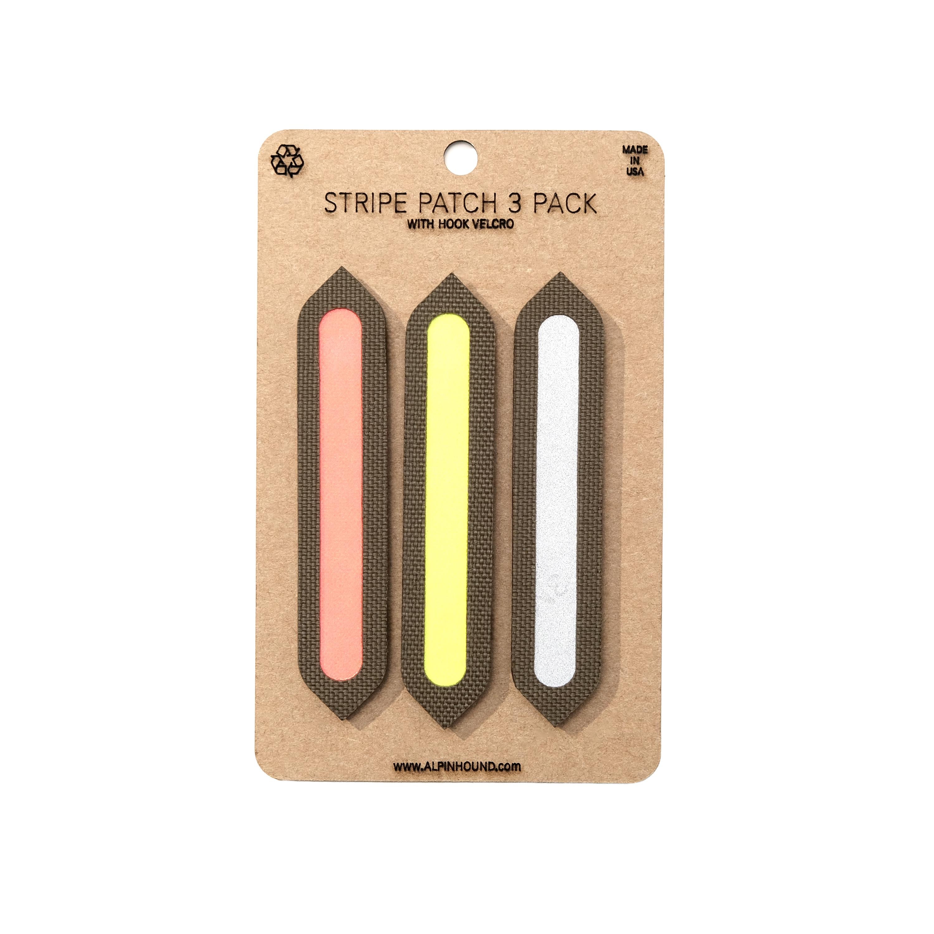 Reflective Stripe Patch 3 Pack Fits 2X2