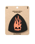 Flaming Skull Shield Tactical Patch 2X2