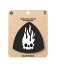 Flaming Skull Shield Tactical Patch 2X2