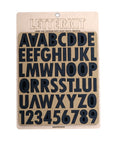 Tactical Alphabet & Numerals Set with Hook Velcro Backing