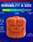 MKB Jack O' Lantern Rubber Chew Toy & Treat Dispenser