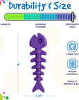 Fish Bone Ultra Durable Nylon Chew Toy