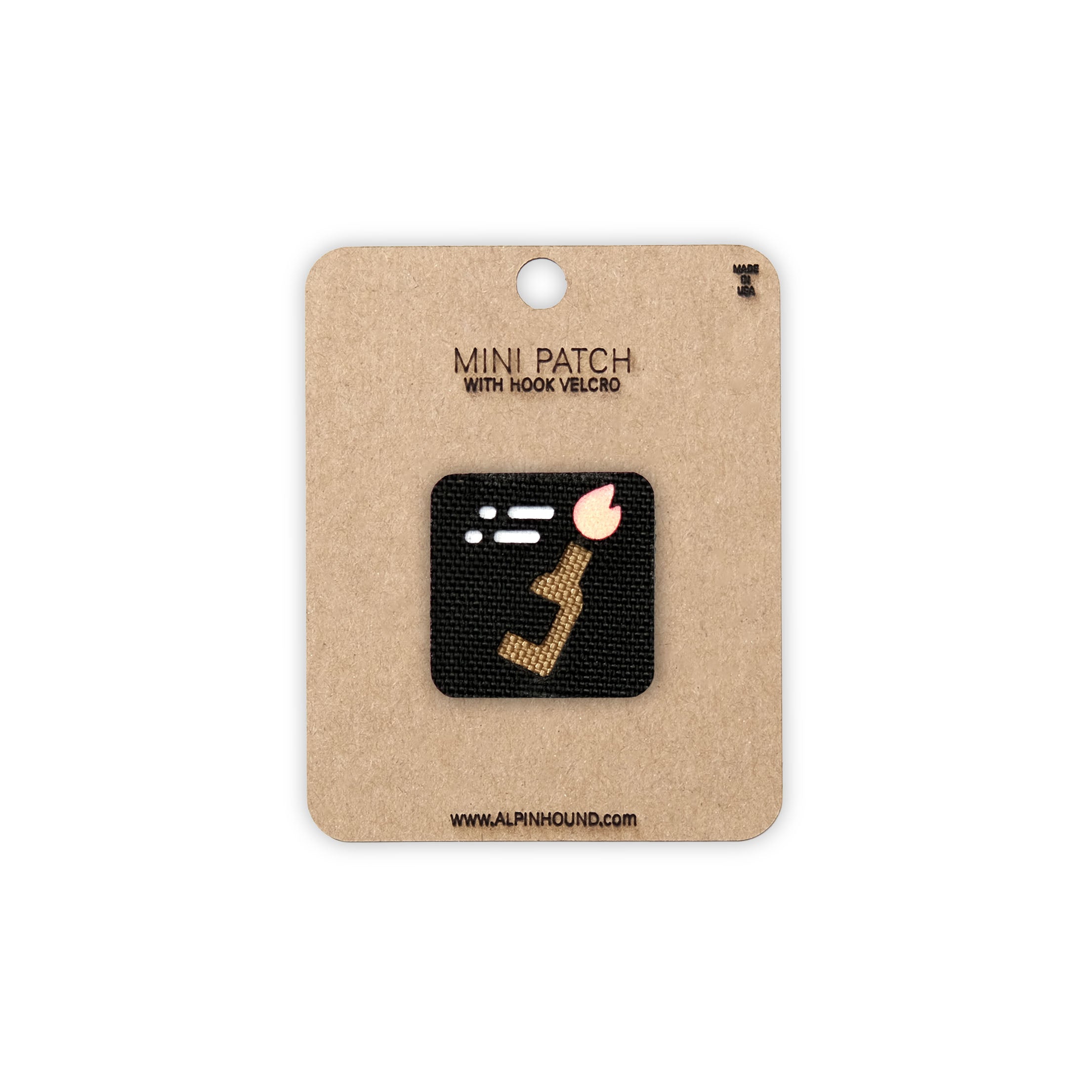 Molotov Cocktail Tactical Patch 1X1 Cordura Morale Patch