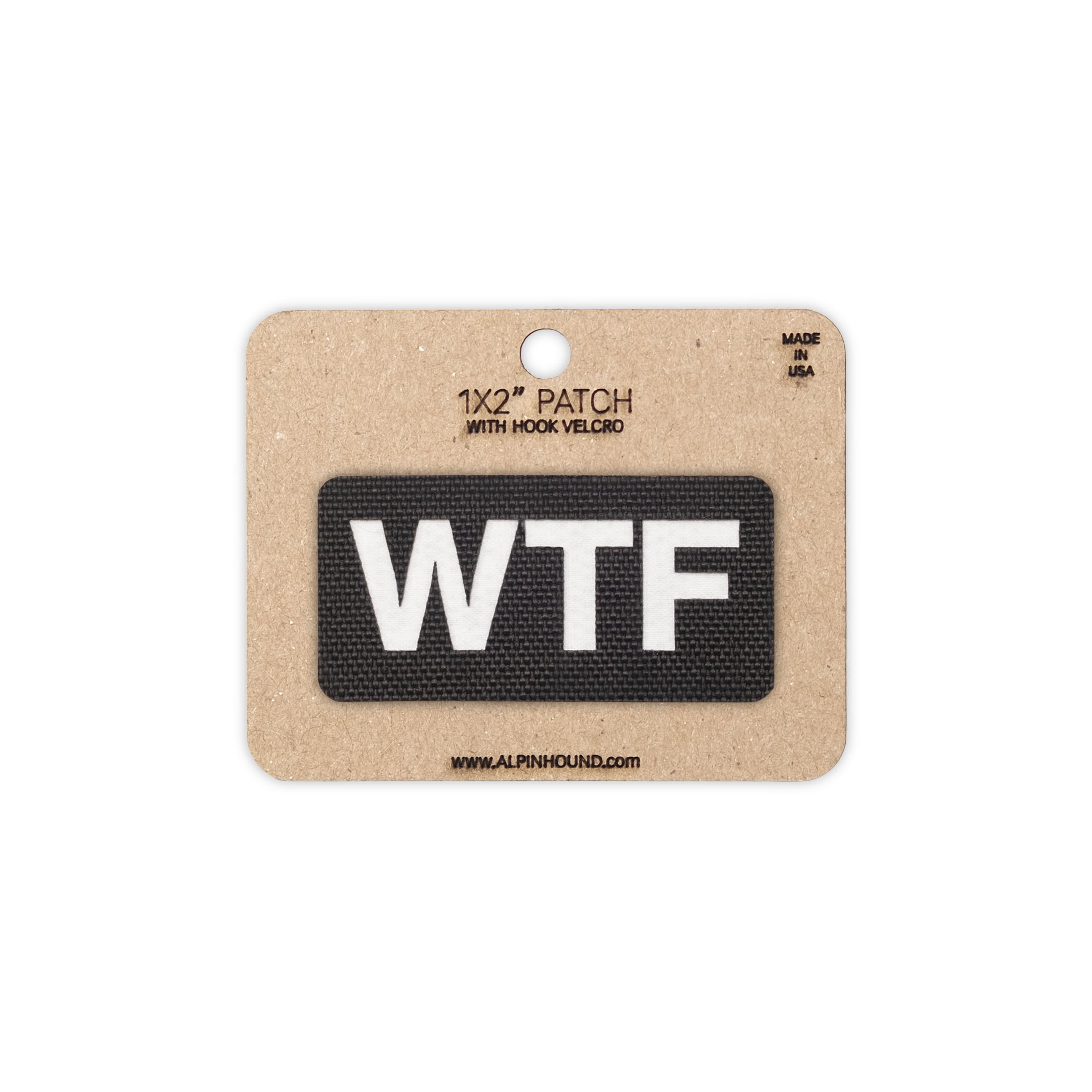 WTF Tactical Patch 1X2 Cordura Morale Patch by Alpinhound Supply
