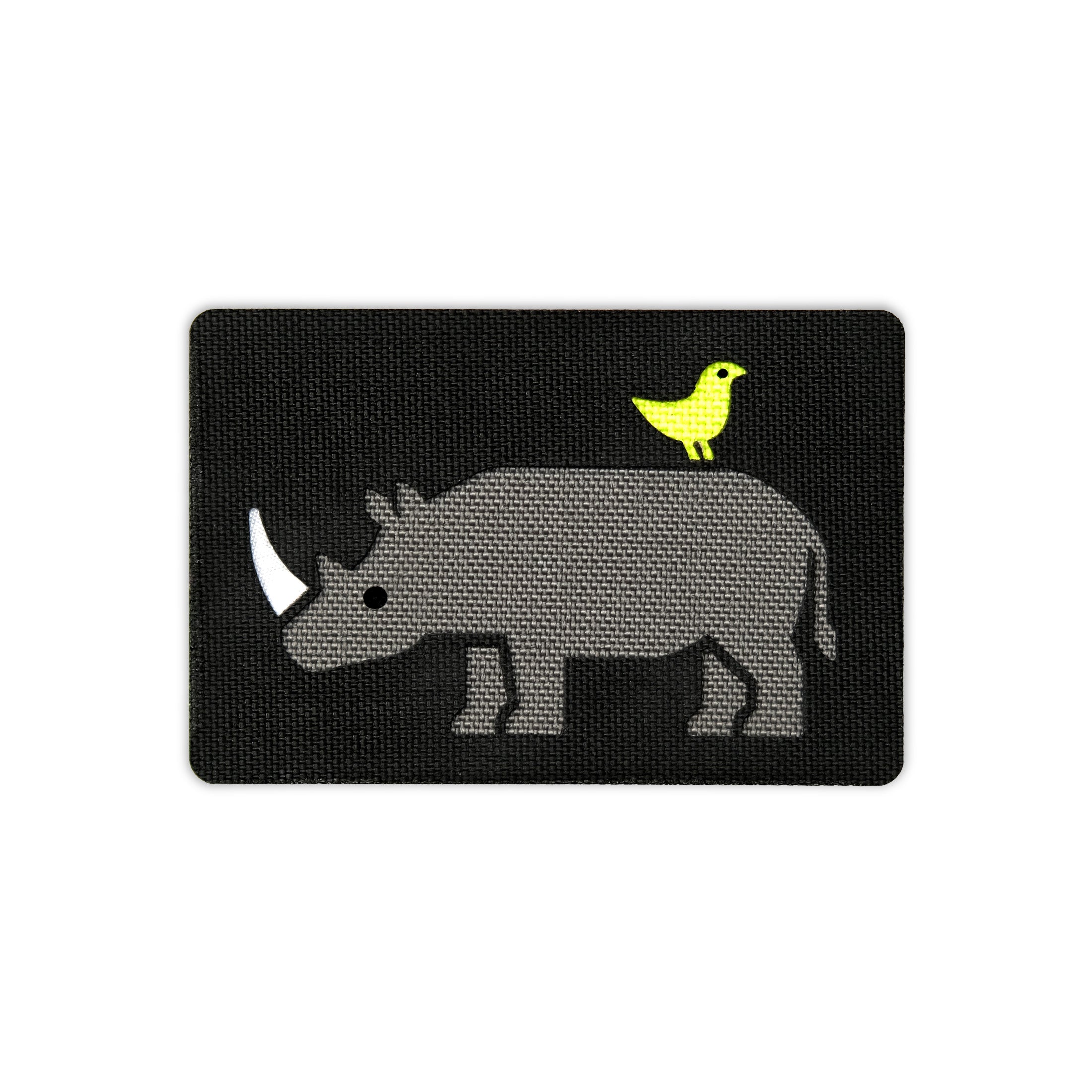 Rhino and Bird Tactical Patch 3X2 Cordura Morale Patch by Alpinhound Supply